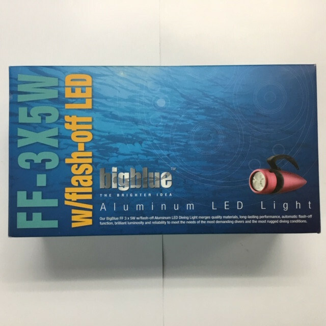Bigblue FF-3x5W AFO LED Focus/Modeling Dive Light (Black) New, 500 Lm