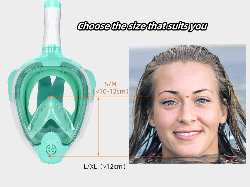 Full Face Snorkel Mask Diving Scuba Goggles Swimming Kids Adults Anti-Fog Swim