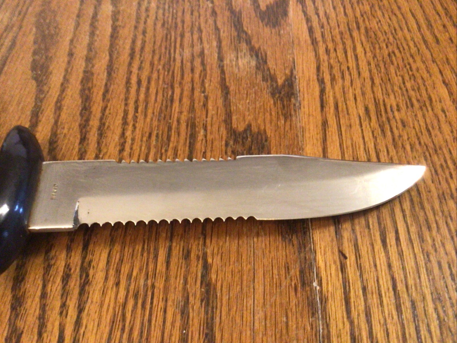 Eternal Diving Knife w/rubber sheath,Stainless Steel made Japan,used condition