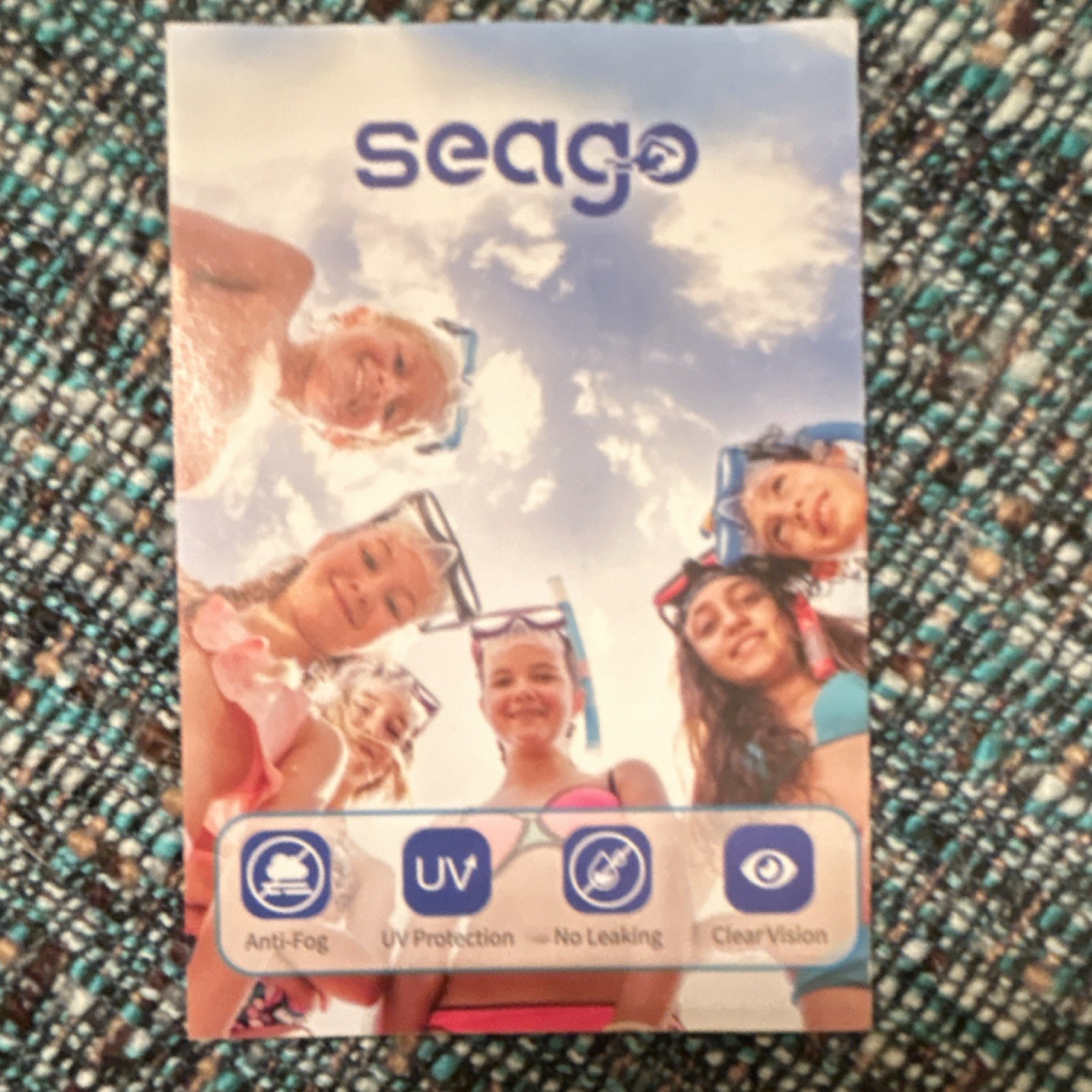 Seago SG-DV212 Purple Scuba & Snorkeling Mask Anti-Fog UV Protection Leak-Proof