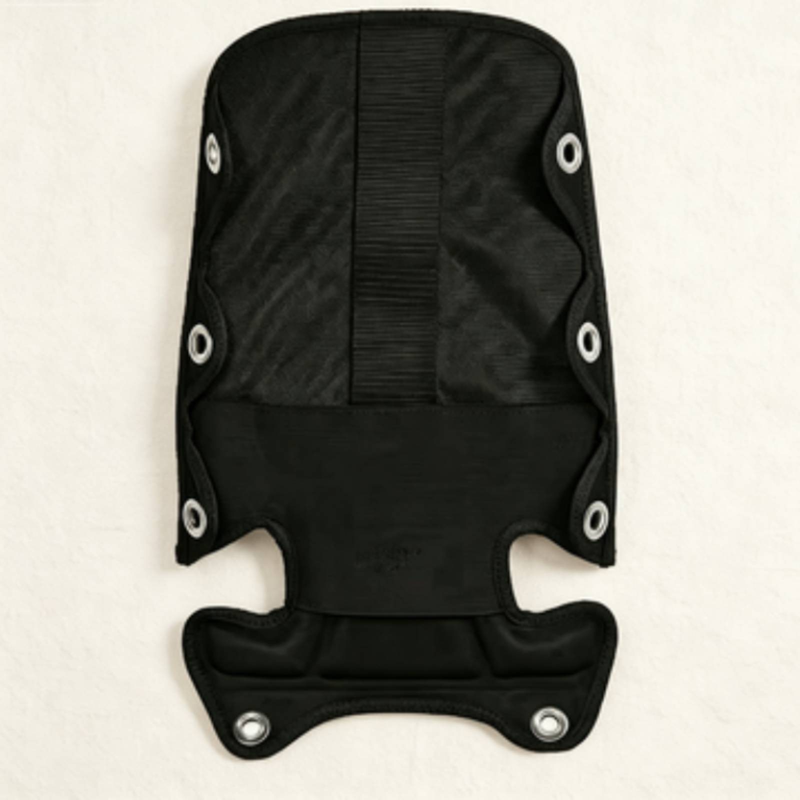 Diving BCD Dorsal Padding Shaped Cutouts Cushioned Diving Dorsal Padding Black