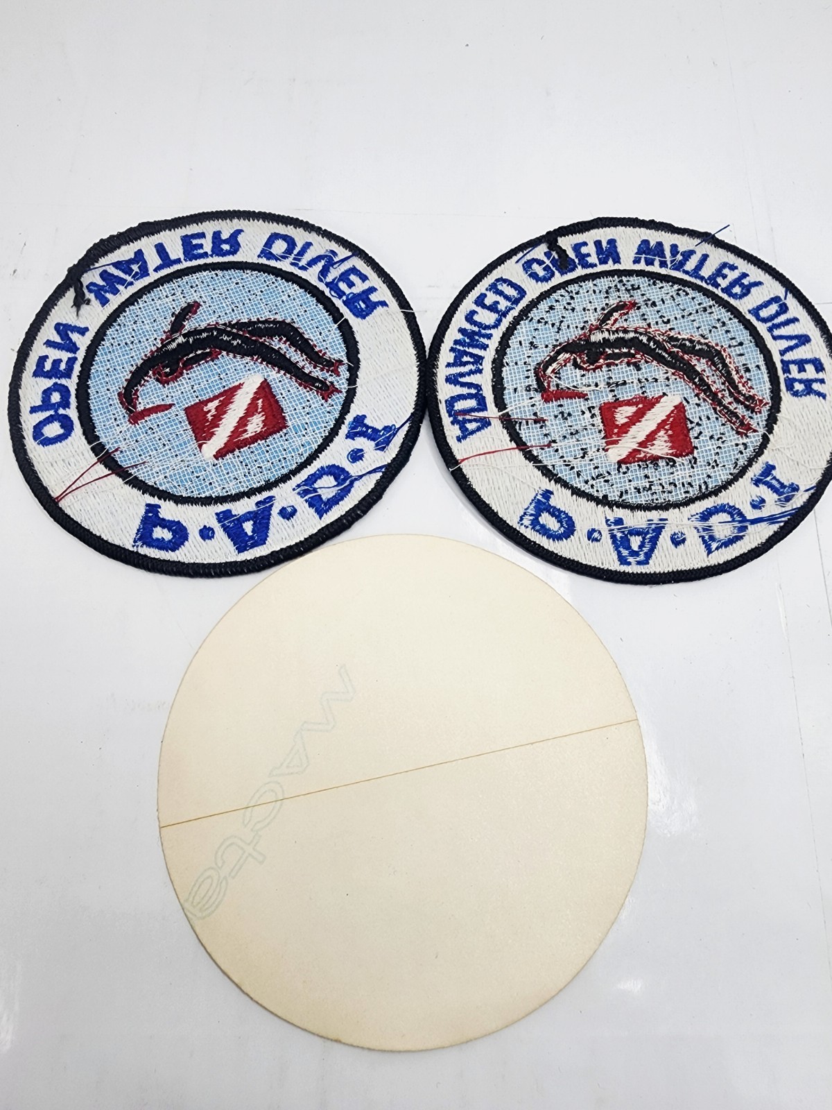 VTG 1980’s PADI Open Water Diver Patch Embroidered Scuba Diving + Sticker