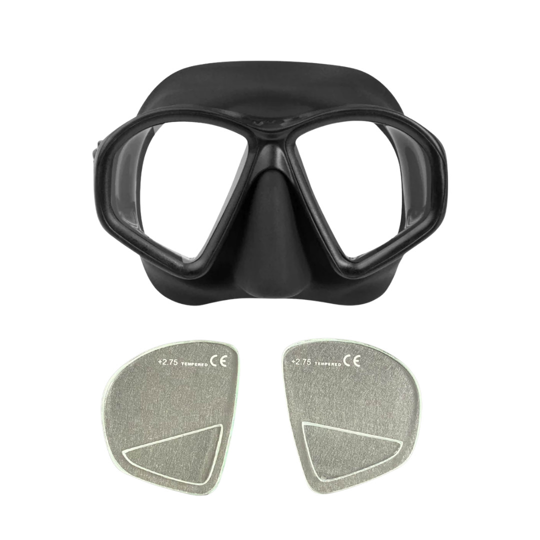 Oceanic Enzo Gauge Reader Scuba Dive Mask with Bifocal Optical Prescription
