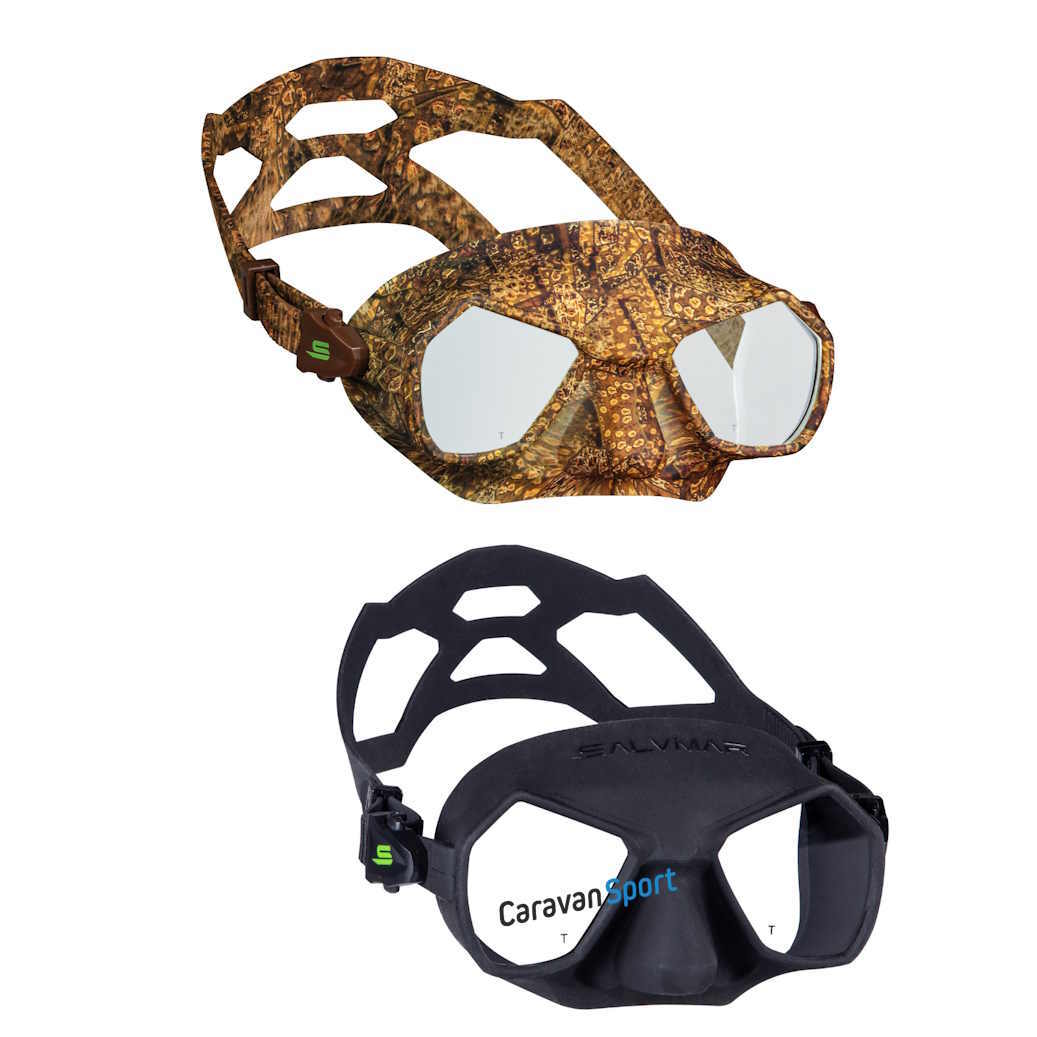 MASCHERA SUBACQUEA SALVIMAR HATHOR PESCA SUB APNEA SILICONE IMMSERIONI MARE MASK