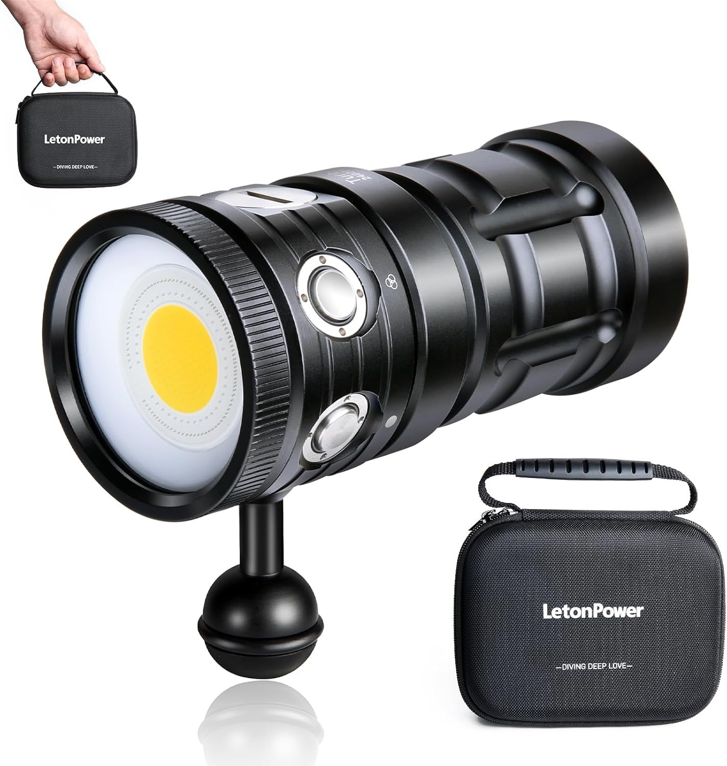 Dive Light, TS S 10000Lumens 100M Underwater Video Light,Diving Flashlight,Water