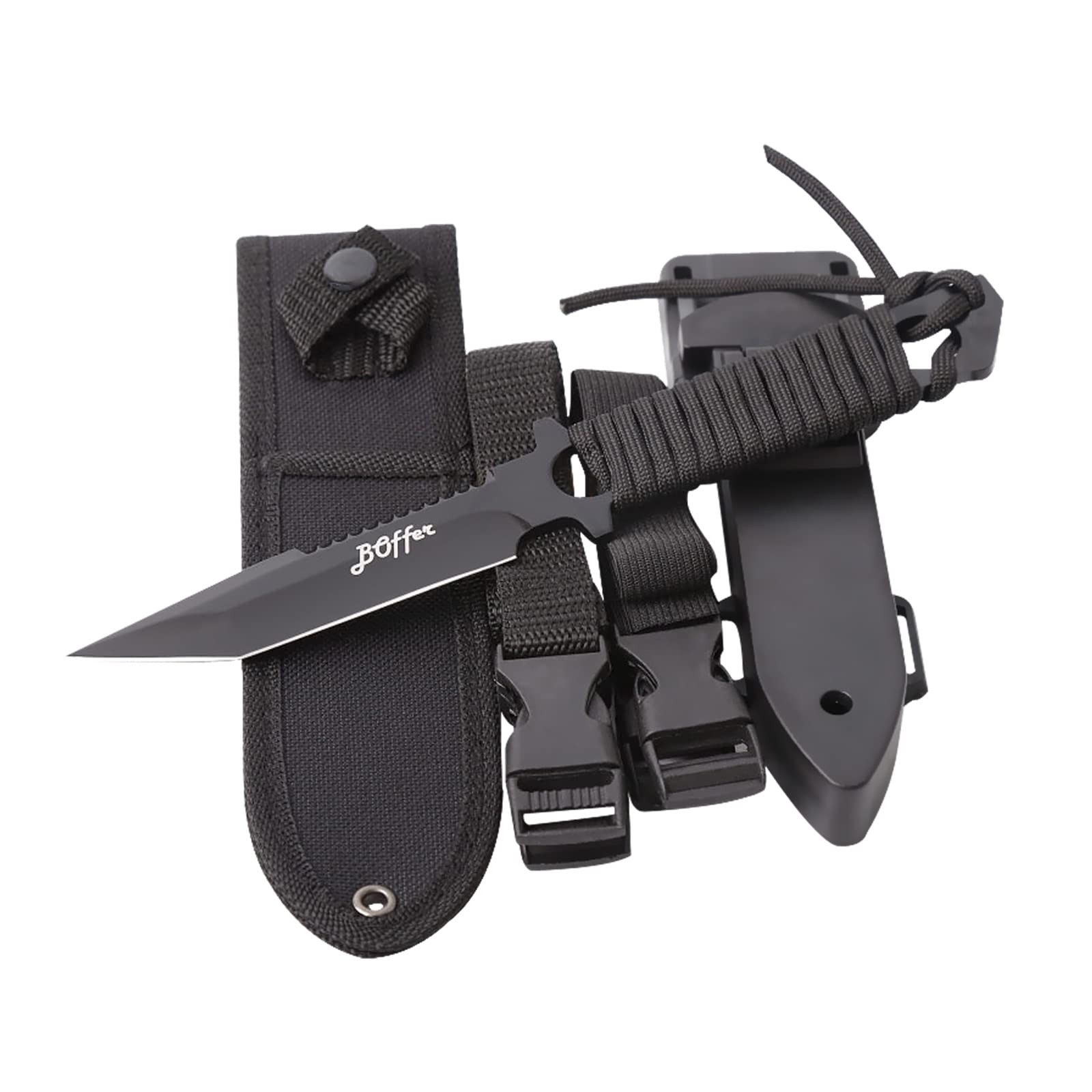 Scuba Diving Knife Tactical Blade Sheath Saw Edge & Leg Straps for Divers!!