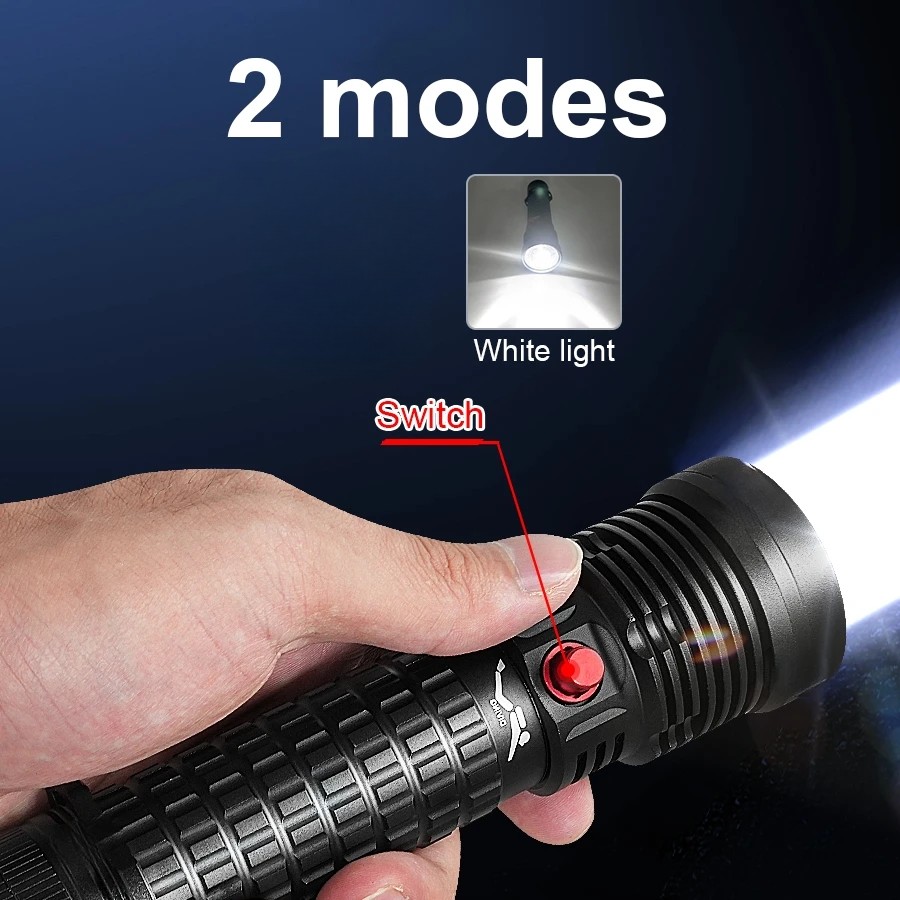 10000LM P70 LED Diving Flashlight Underwater 50M Rechargeable Scuba Torch US