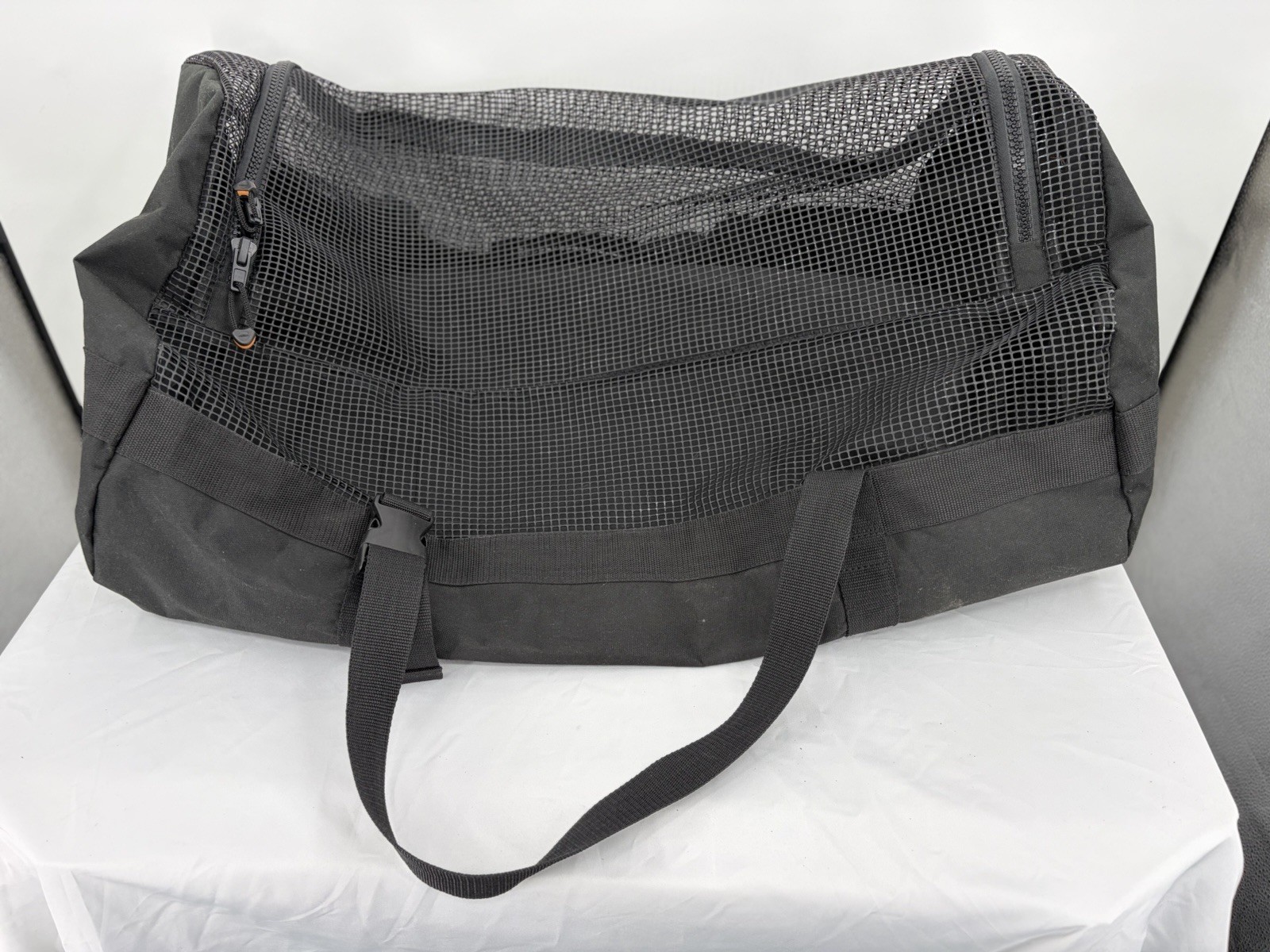 AKONA Adventure Gear Boat Mesh Duffel Scuba Snorkeling Gear Bag Black AKB514