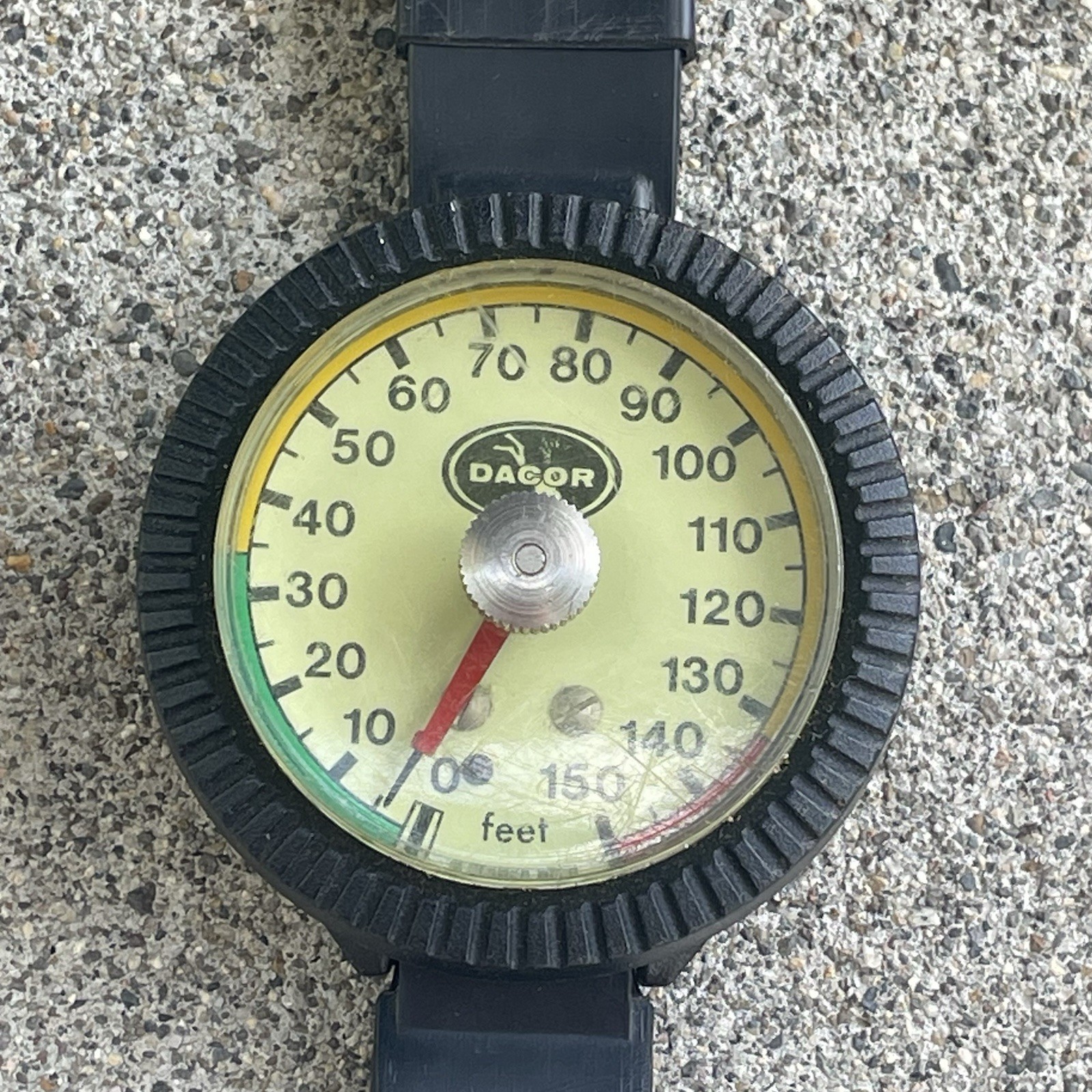 Vintage Dacor Wrist 150 ft Depth Gauge Scuba Skin Diving
