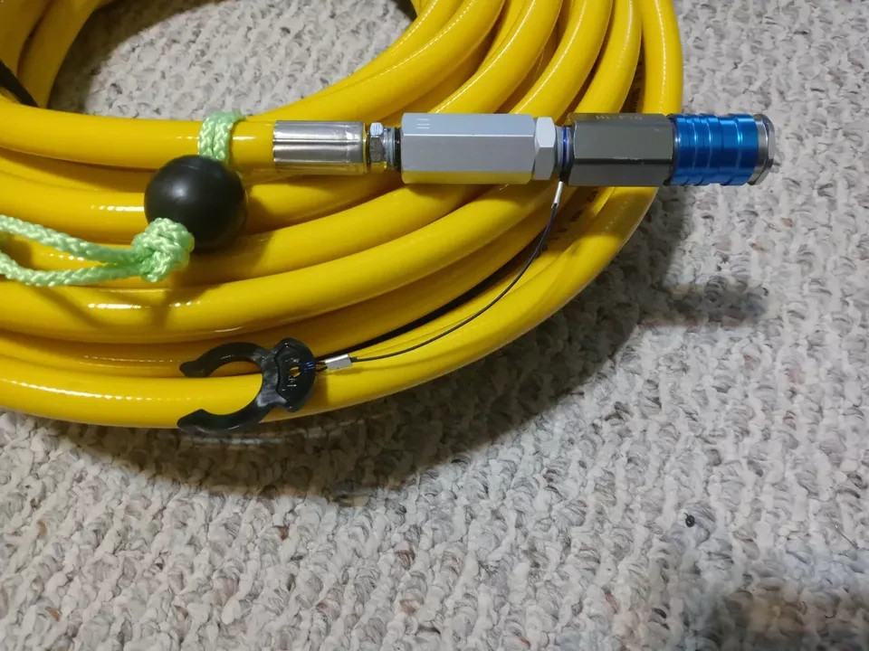 Hookah diving 20′ Air breathing 5/1 6 DUAL FILTERED dive hose/quick connects