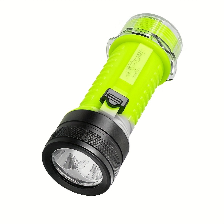 White/Yellow Light Diving Flashlight Scuba Underwater 100M Rechargeable Lantern