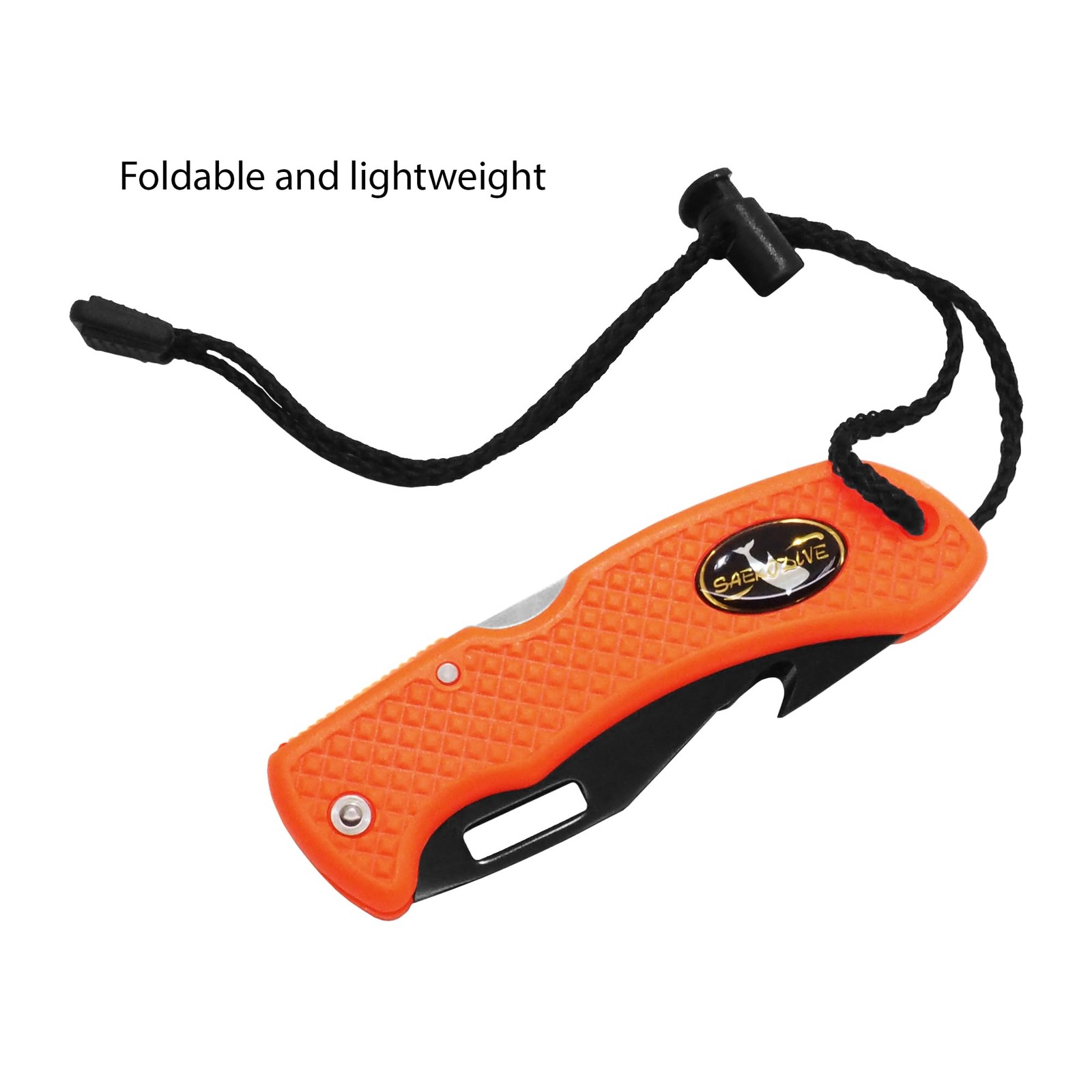 Nami Folding Knife – Wrist Lanyard, Saltwater Resistant – Scuba Diving, Spear…
