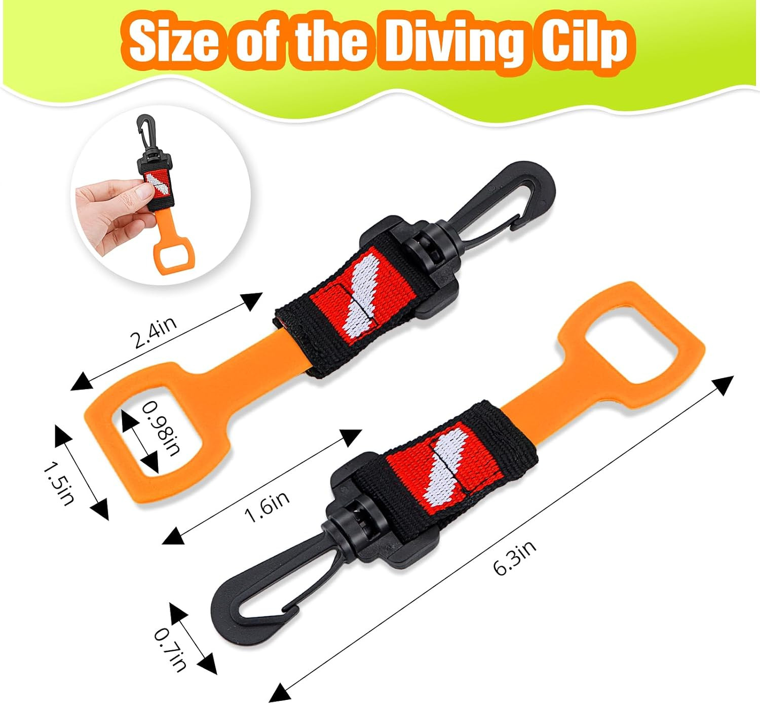 2 Pack Scuba Diving Regulator Octopus Holder, Octopus Mouthpiece Retainer with S