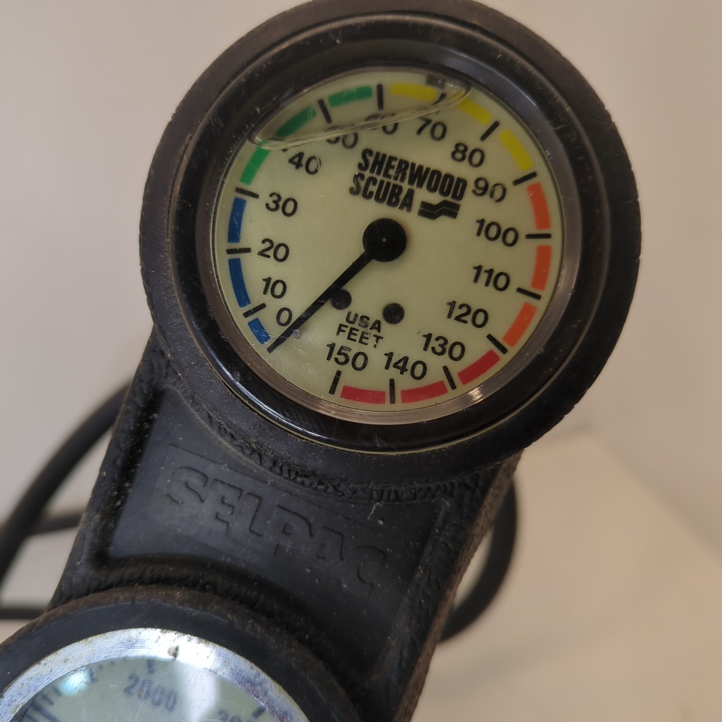 VTG Scuba Diving Lot Sherwood Magnum Regulator Octopus Selpac Gauge Untested