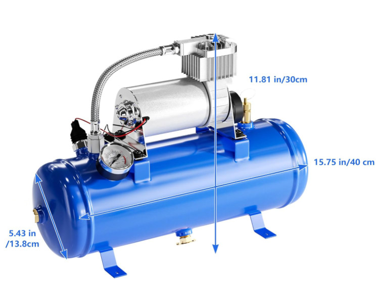 Hookah Diving Scuba Snorkeling Air compressor 12 Volt 1.6GAL 150 PSI +Regulator