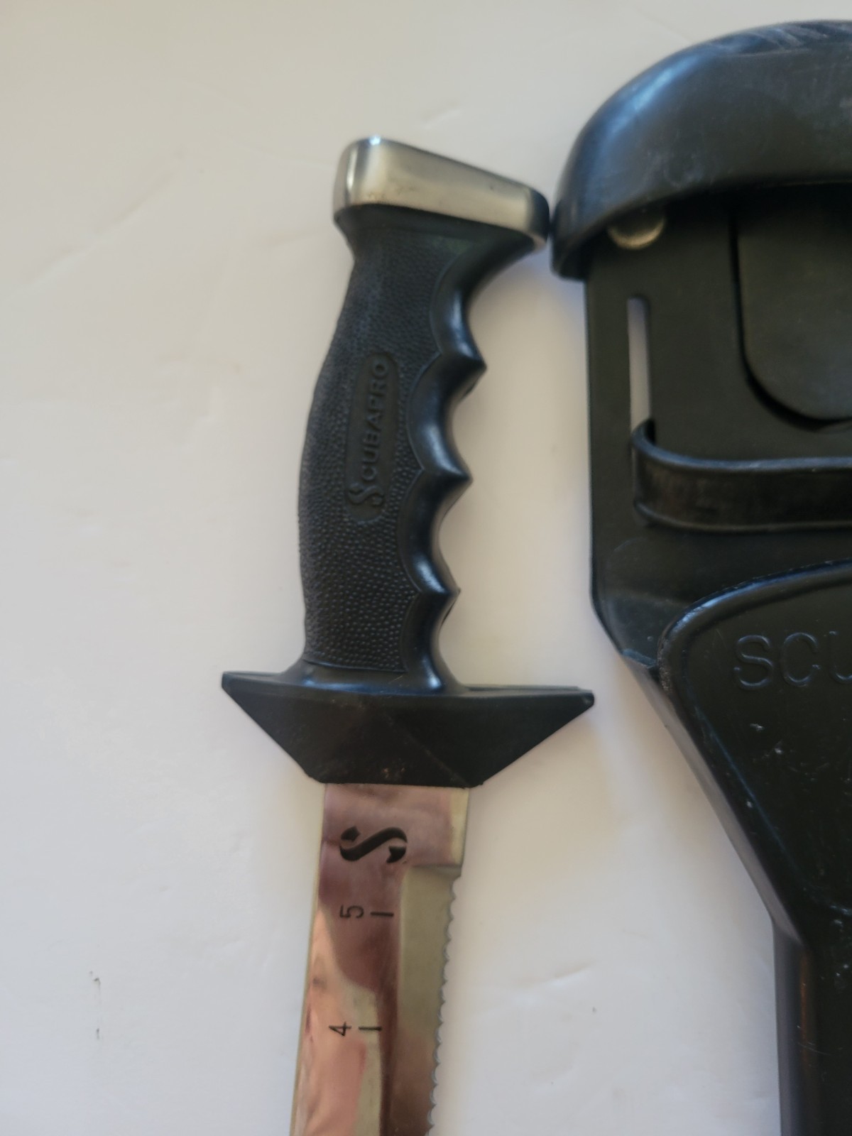Vintage Scubapro Scuba Diving Knife w/ Original Sheath – Stainless Steele