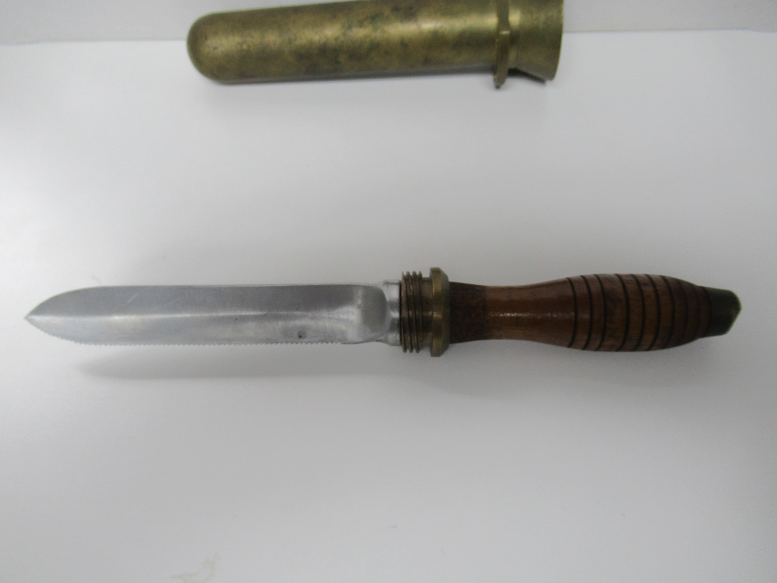 Vintage Deep Sea Diver Dive Knife With Sheath, Not Morse, Unknown – Read Desc.