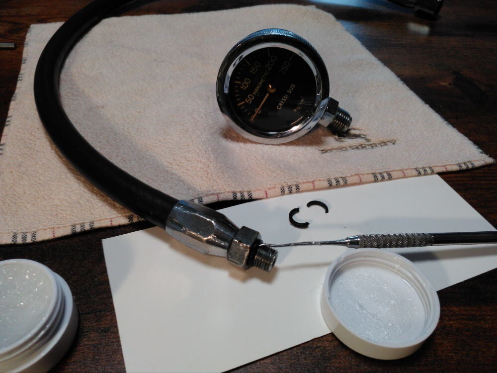 Vintage CRESSI SUB High-pressure Single Gauge
