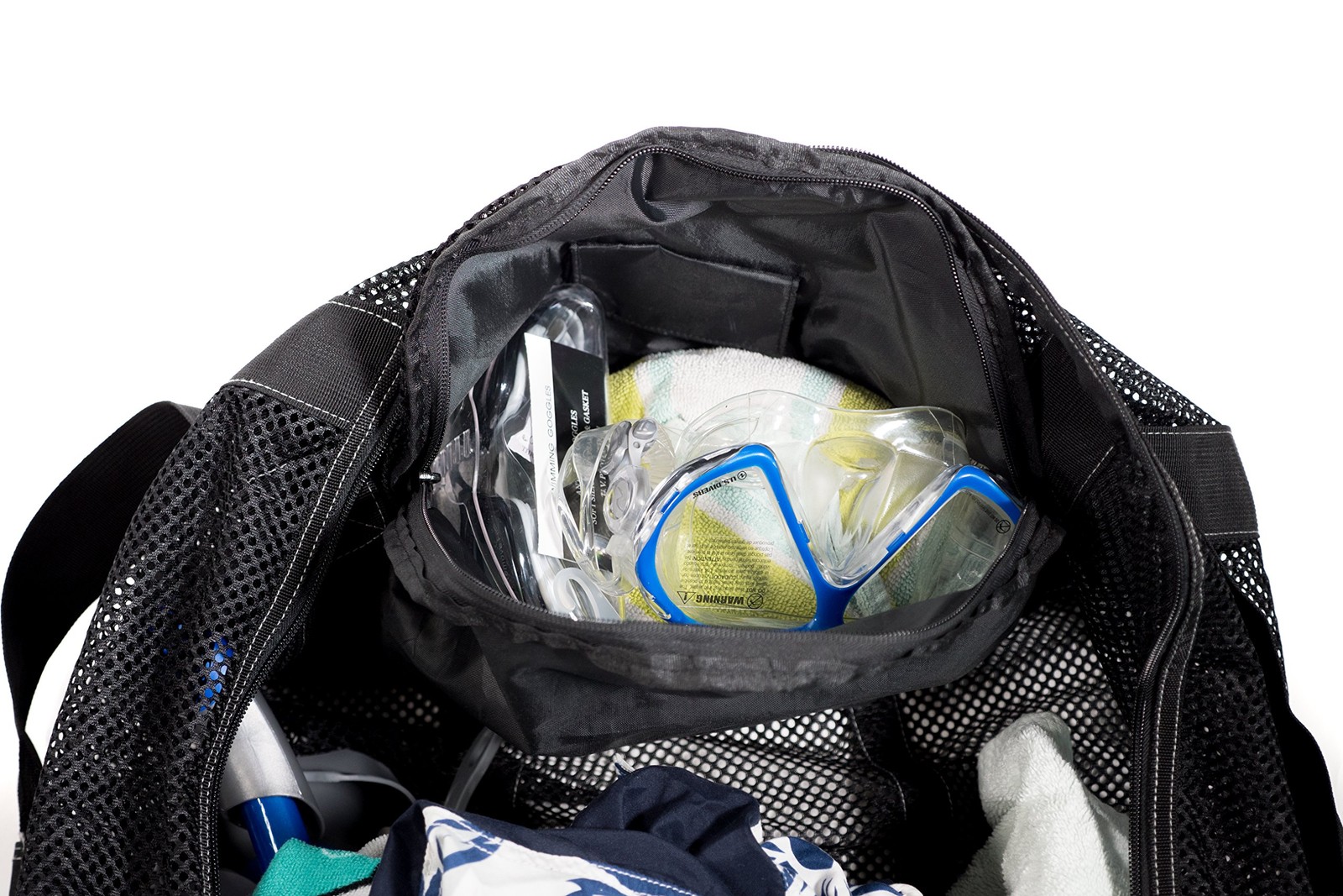 Athletico Mesh Dive Duffel Bag for Scuba 37 Inch x 15 x 15 Inch, Black