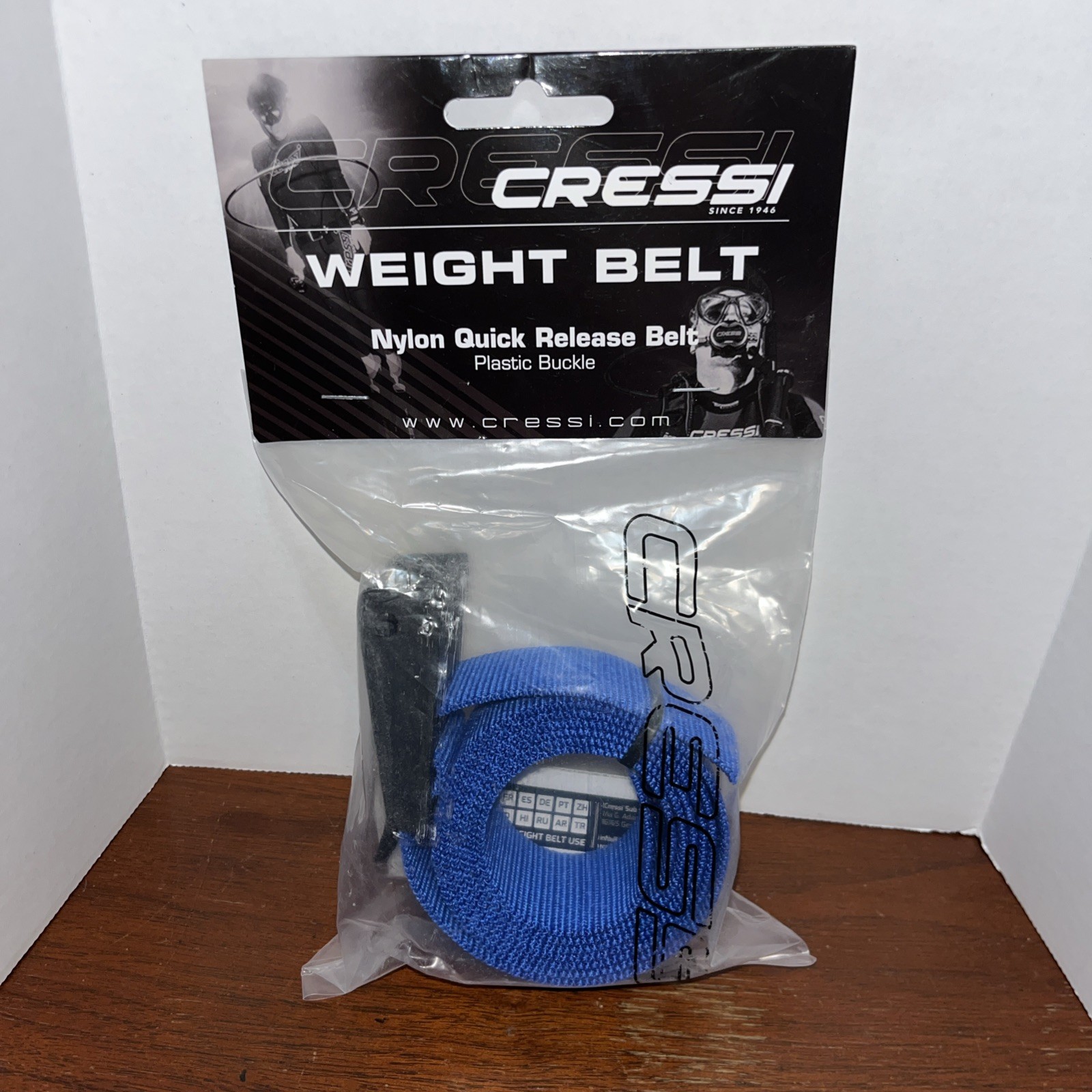 Cressi Customizable Nylon Weight Belt for Freediving and Scuba Diving – New Pkg