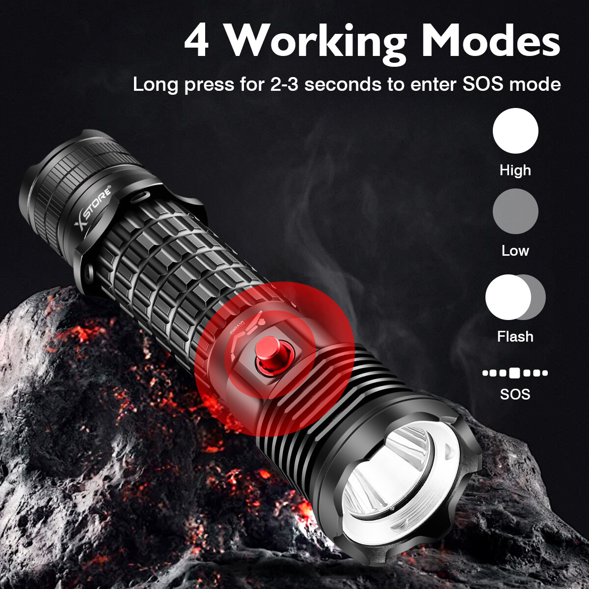 Underwater 90000LM P70 LED Diving Flashlight Waterproof Rechargeable Scuba Torch