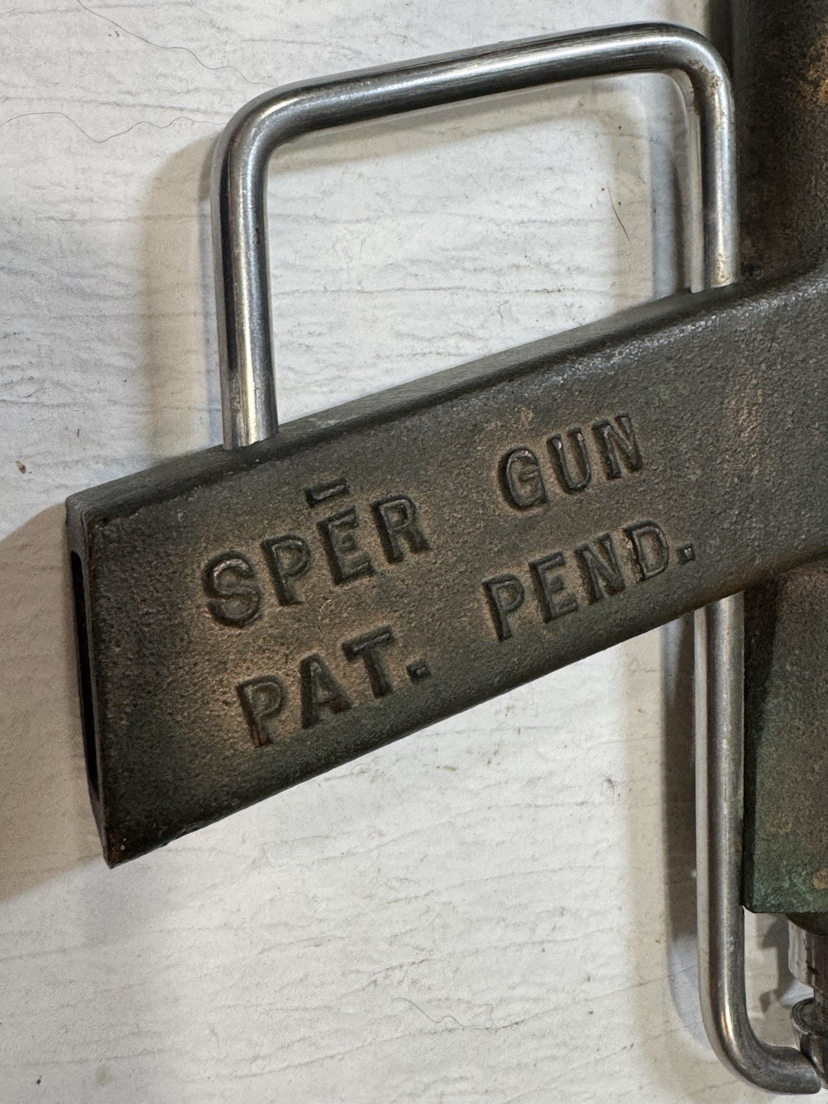 SPER BRONZE SPEARFISHING GUN PARTS OR REPAIR BOX 121 GRANT FL Pat Pending