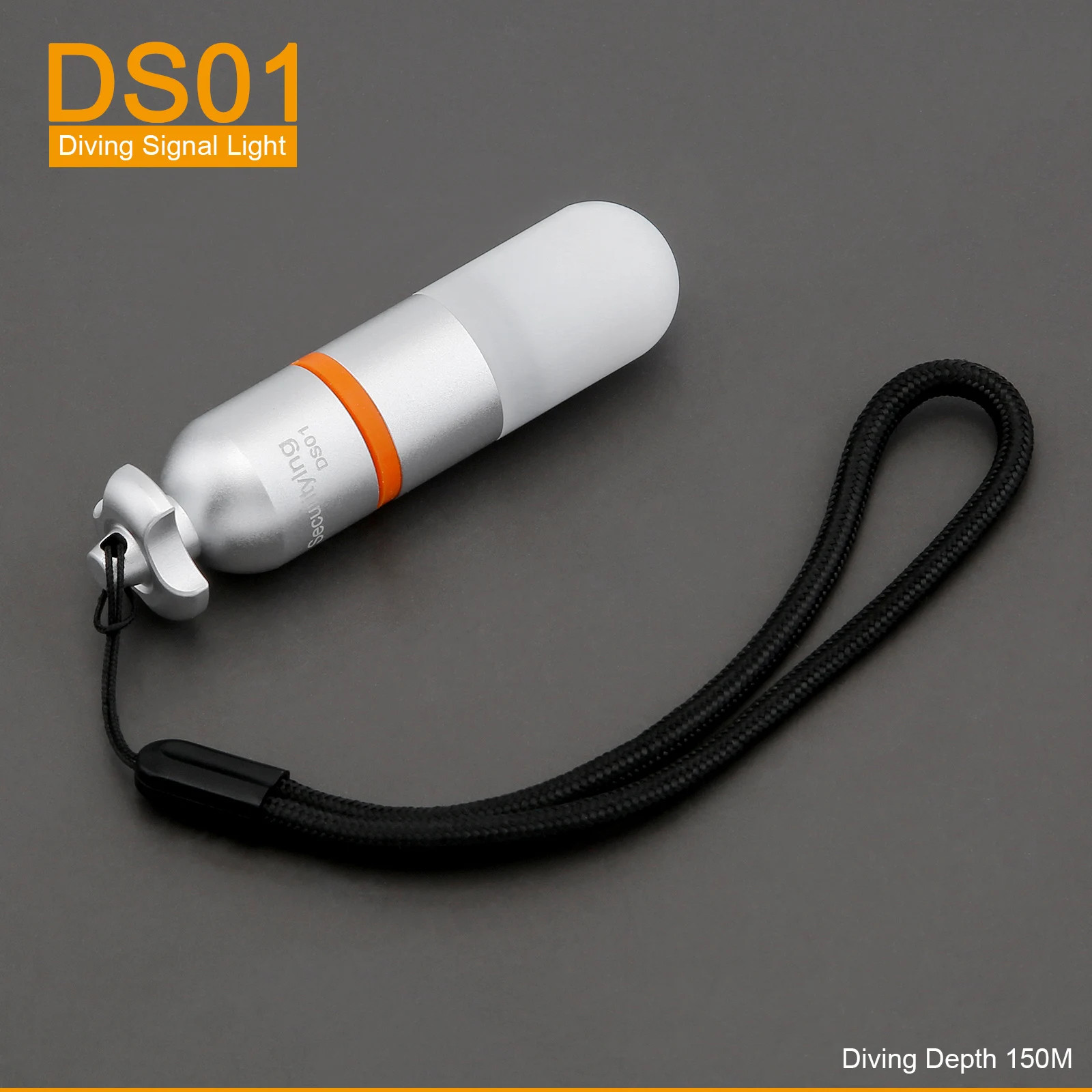 SecurityIng DS01 Underwater 150M Scuba Dive Strobe Beacon Diving Signal Light