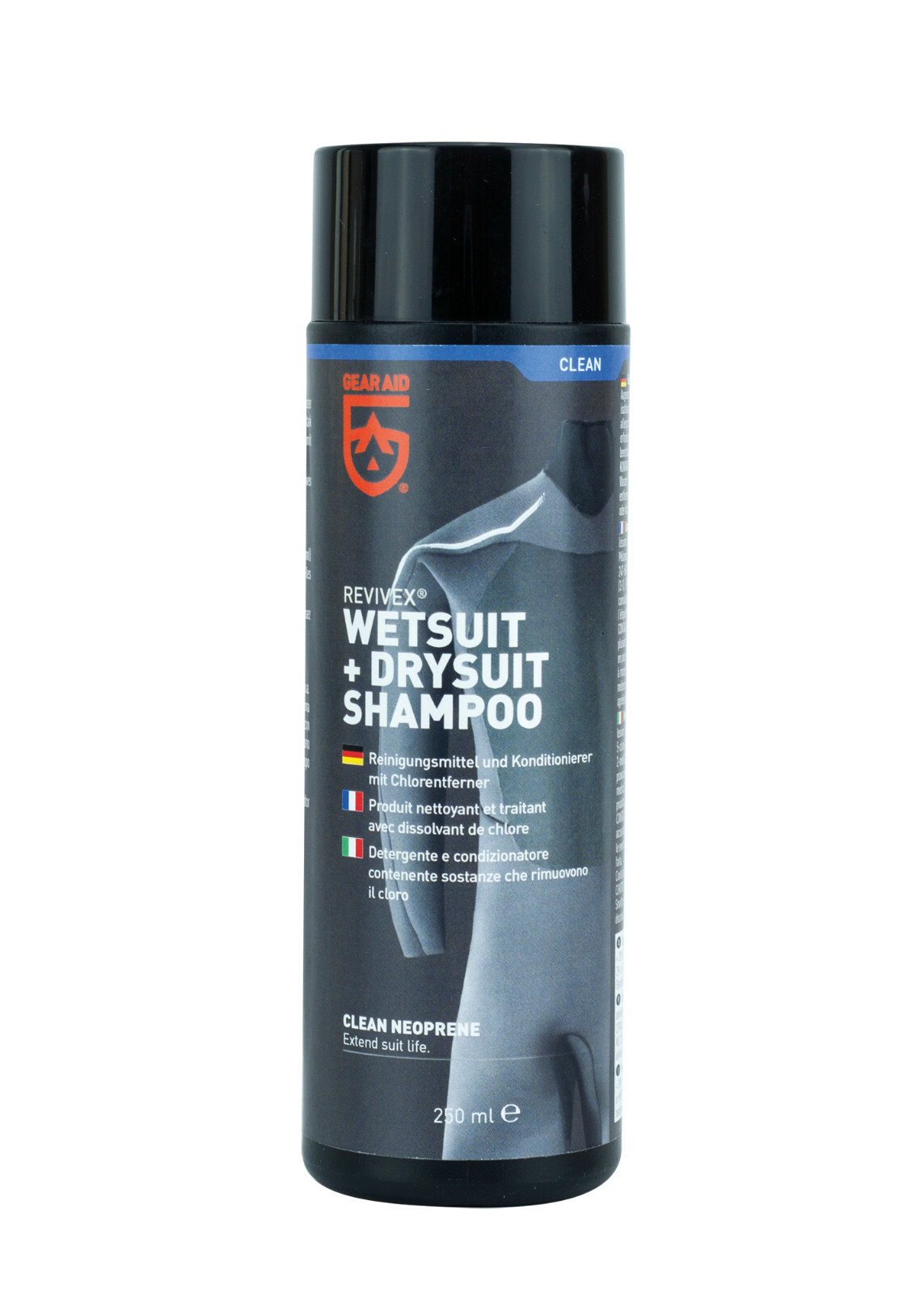 Gear Aid Neoprene Shampoo Wet & Dry Suit Shampoo 250ml for Divesuits, ECC