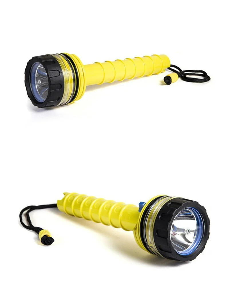 Professional Scuba Diving Flashlight Safety Light Spearfish Dive Torch Headlamp