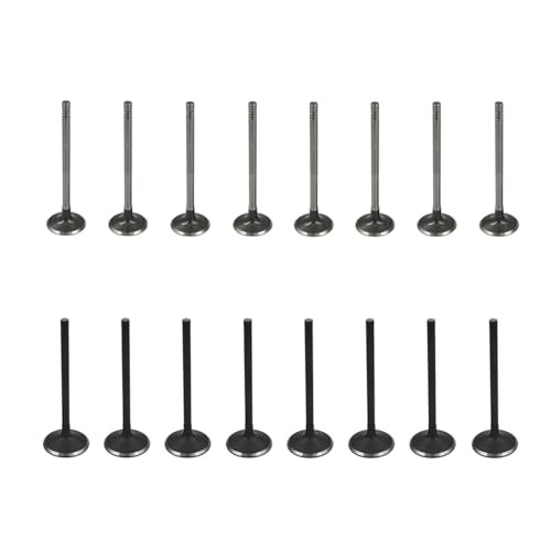 16Pcs Intake Air-out Engine Valves Replacement for GM 2.0 2.2 2.4 ECOTEC DOHC