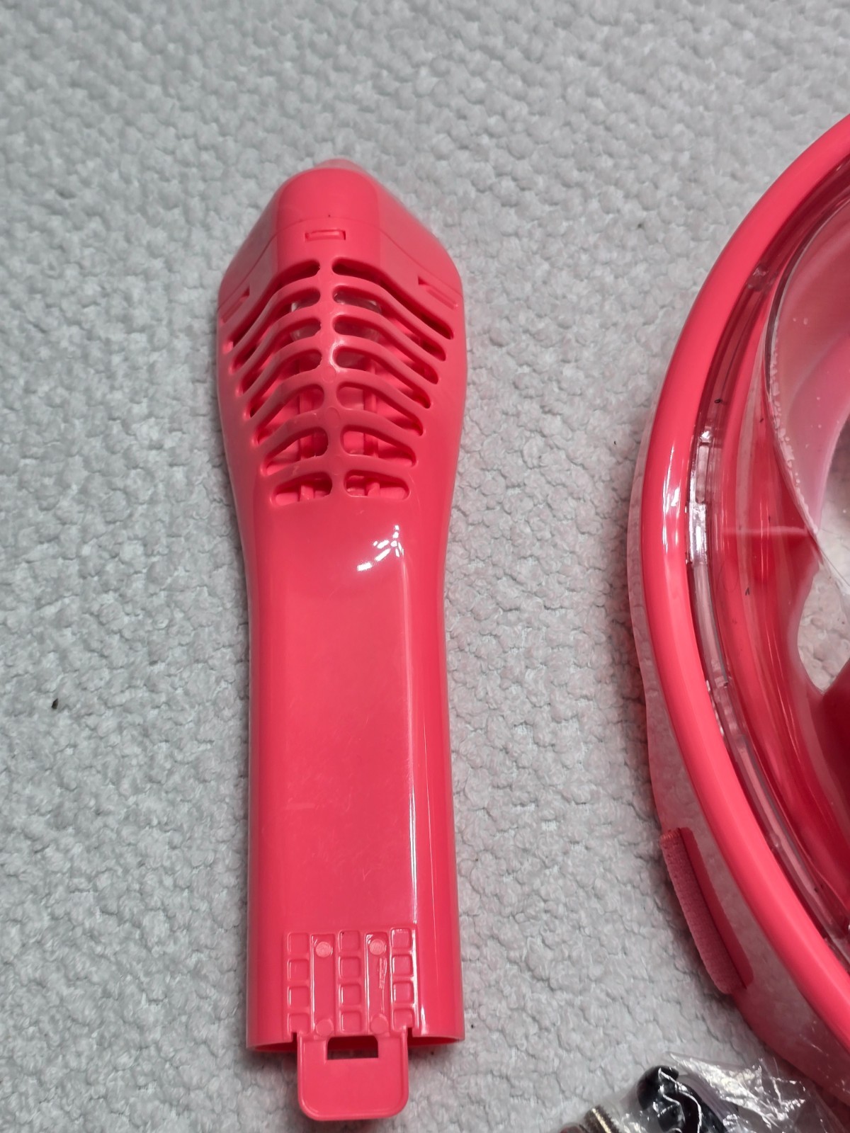 Full Face Snorkel Diving Mask Set Pink QB/T1333-2014 Gb 18401-2014 Class 4 -J