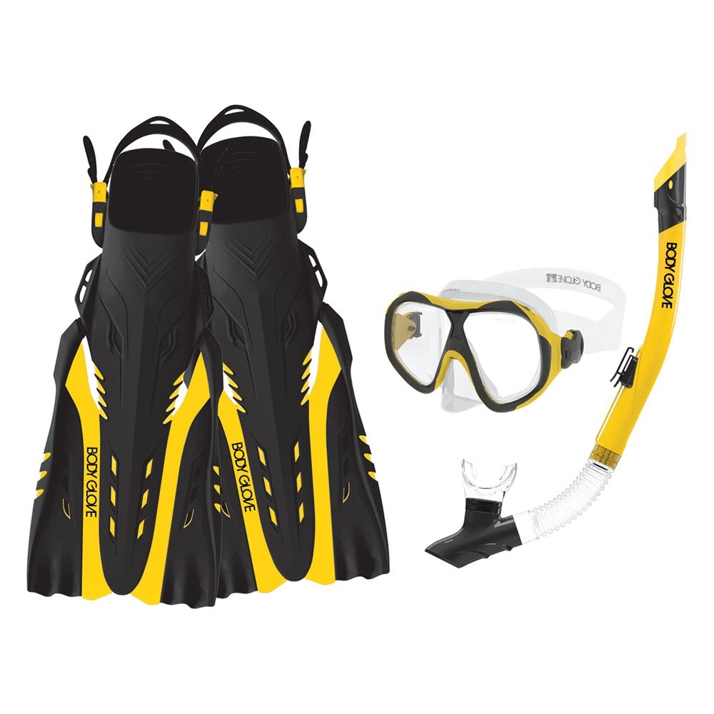 Body Glove Enlighten II Small/Medium Yellow/Black Snorkeling Set