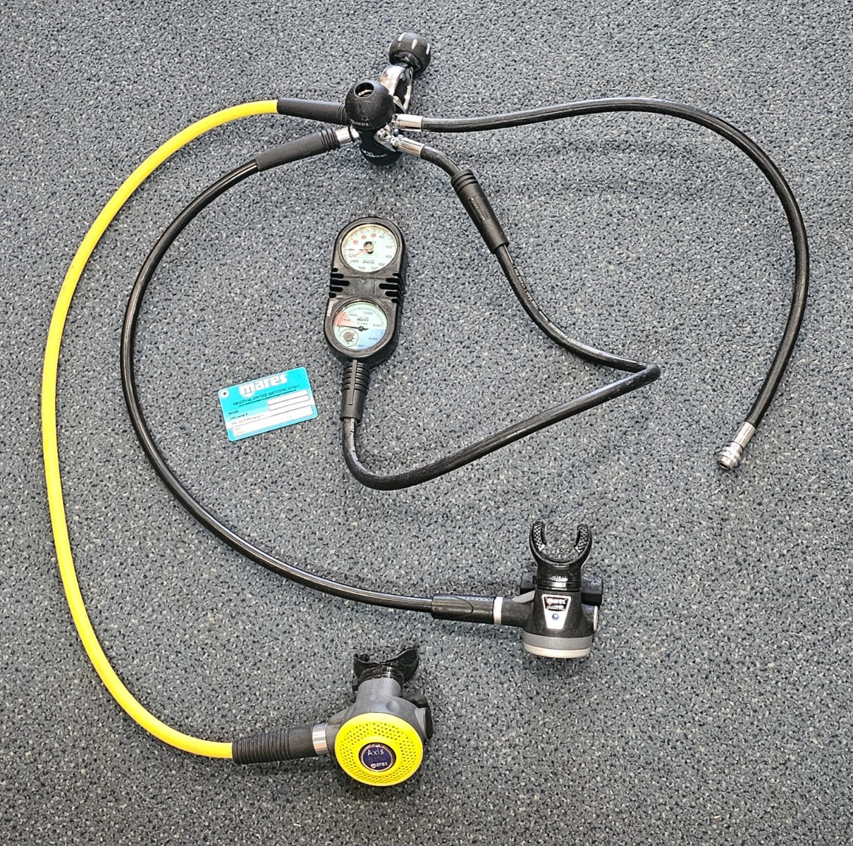 Mares Ssuba Diving Regulator and Octopus Proton XL Axis Pro Mission Console