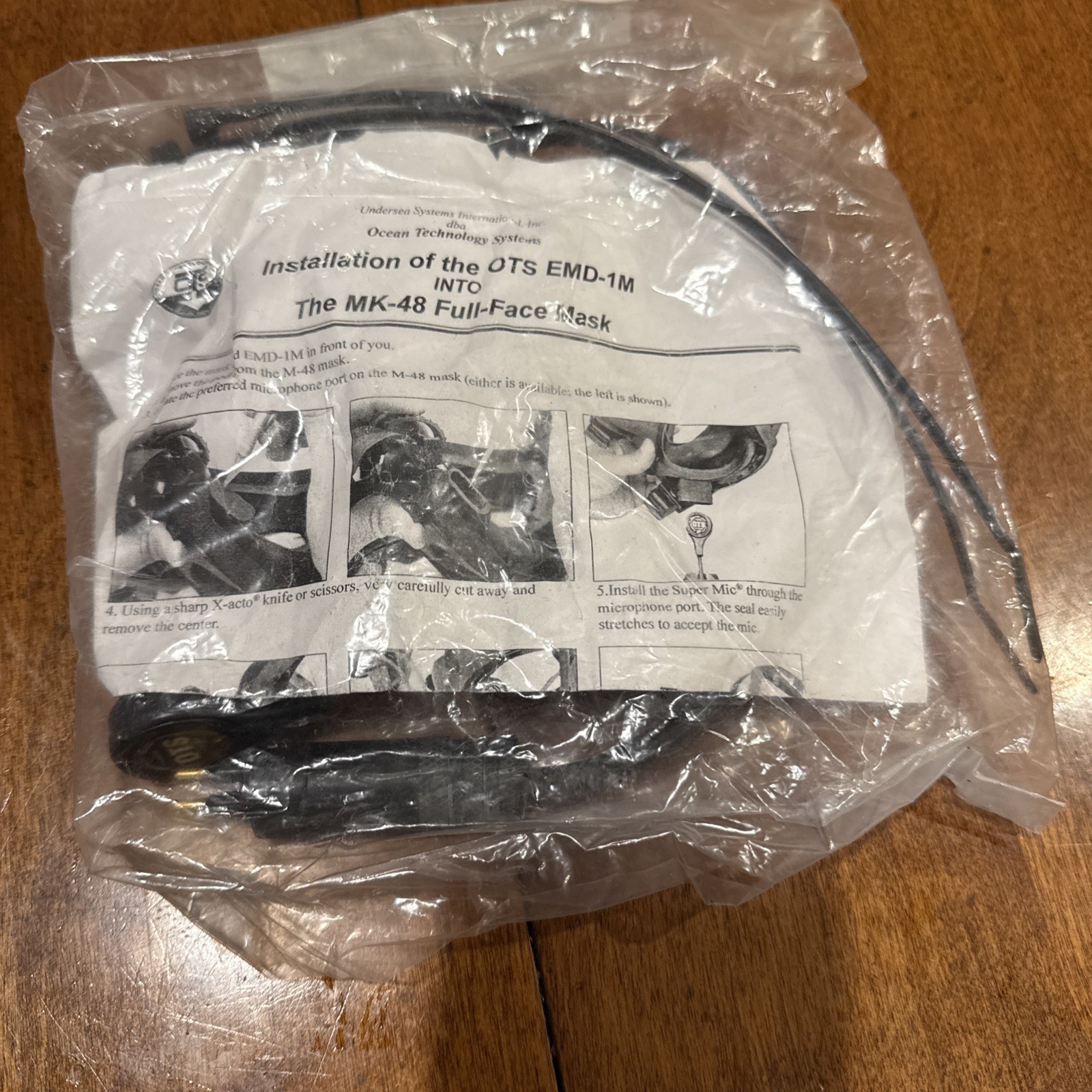 OTS EMD-1M Earphone/Microphone Assembly for Kirby Morgan M-48 Full Face Mask