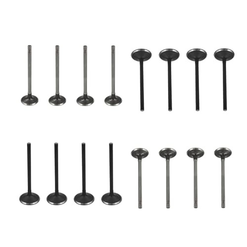 16Pcs Intake Air-out Engine Valves Replacement for GM 2.0 2.2 2.4 ECOTEC DOHC