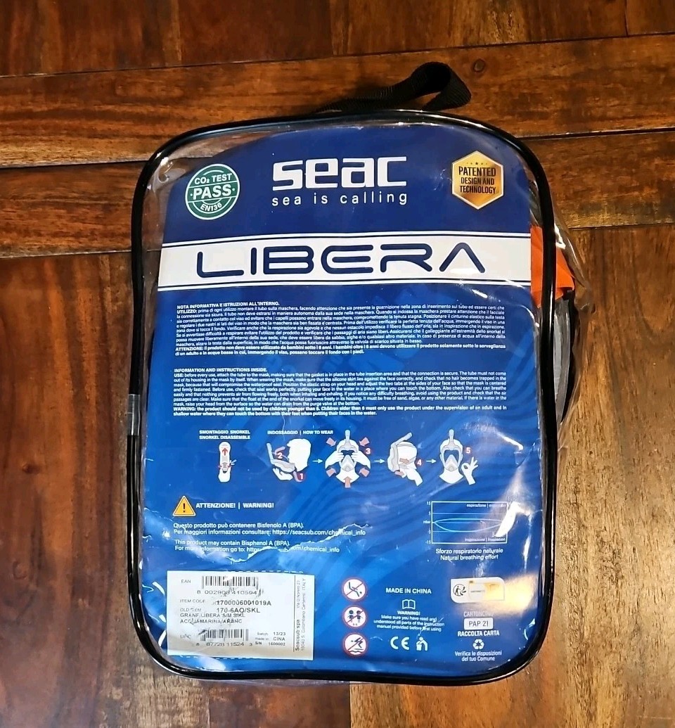 Seac Libera Full Face Snorkelling Mask S/M