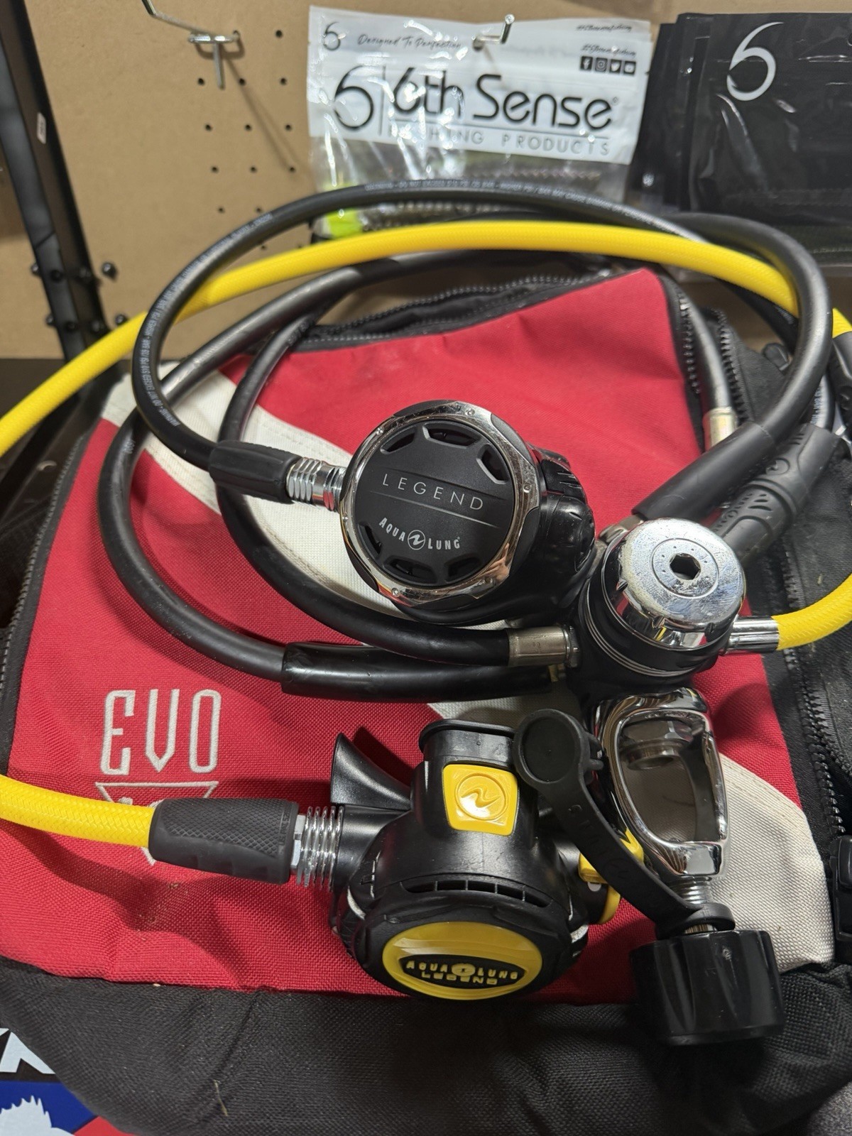 Aqua Lung Legend Regulator Set + Suunto Cobra 3 Dive Computer + Gear Bag