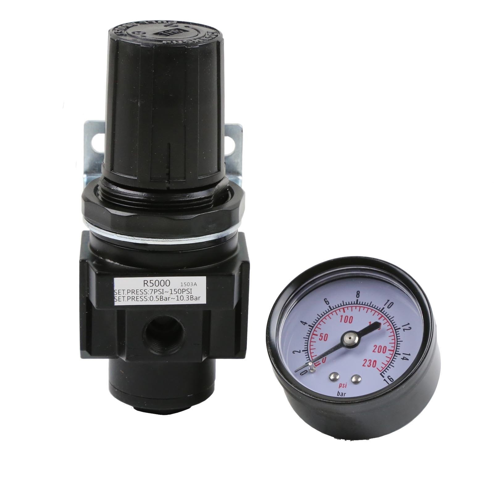 3/8″ NPT Heavy Duty Regulator with Gauge Replacement For Air Compressors