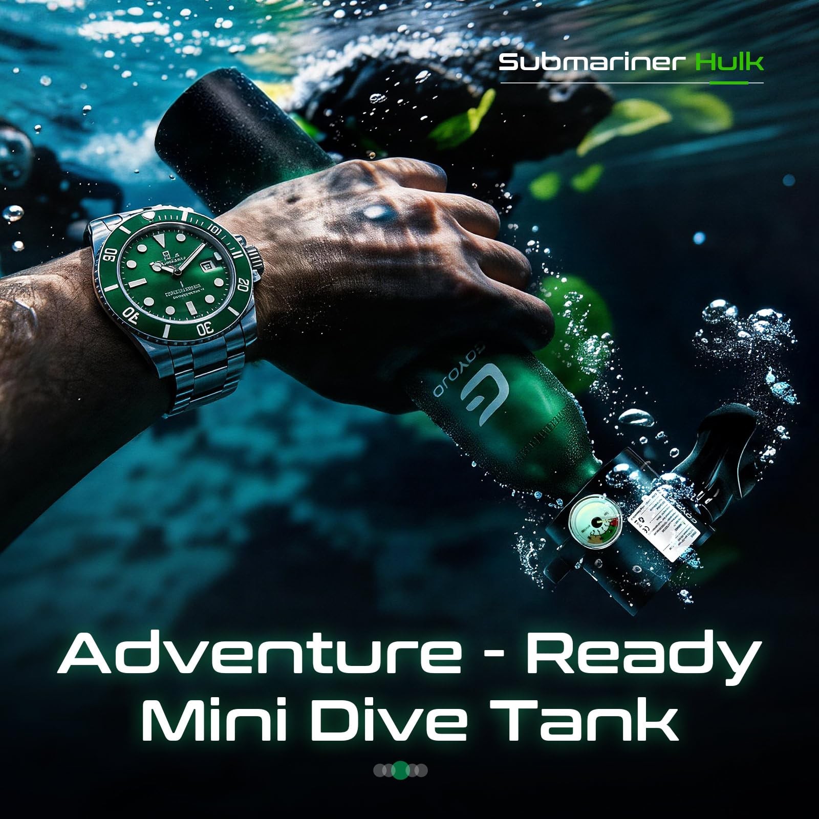 Mini Scuba Tank with DOT Certified, Portable Scuba Diving Kit with Optional S…