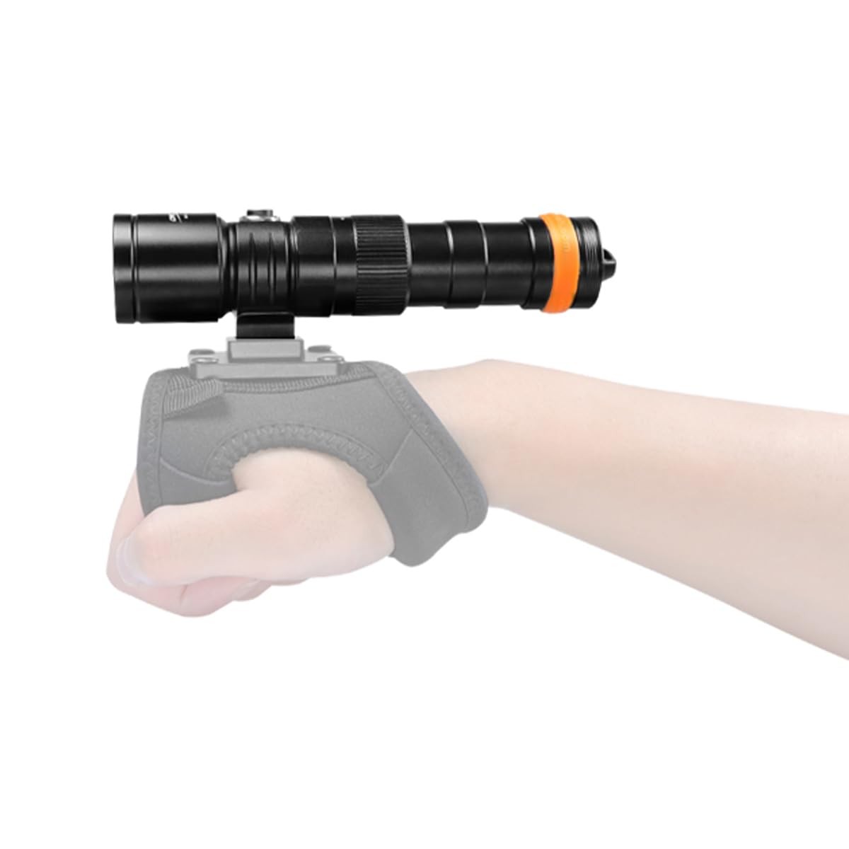 OrcaTorch DC710 USB-C Direct Charging 3000 Lumens Dive Light Black