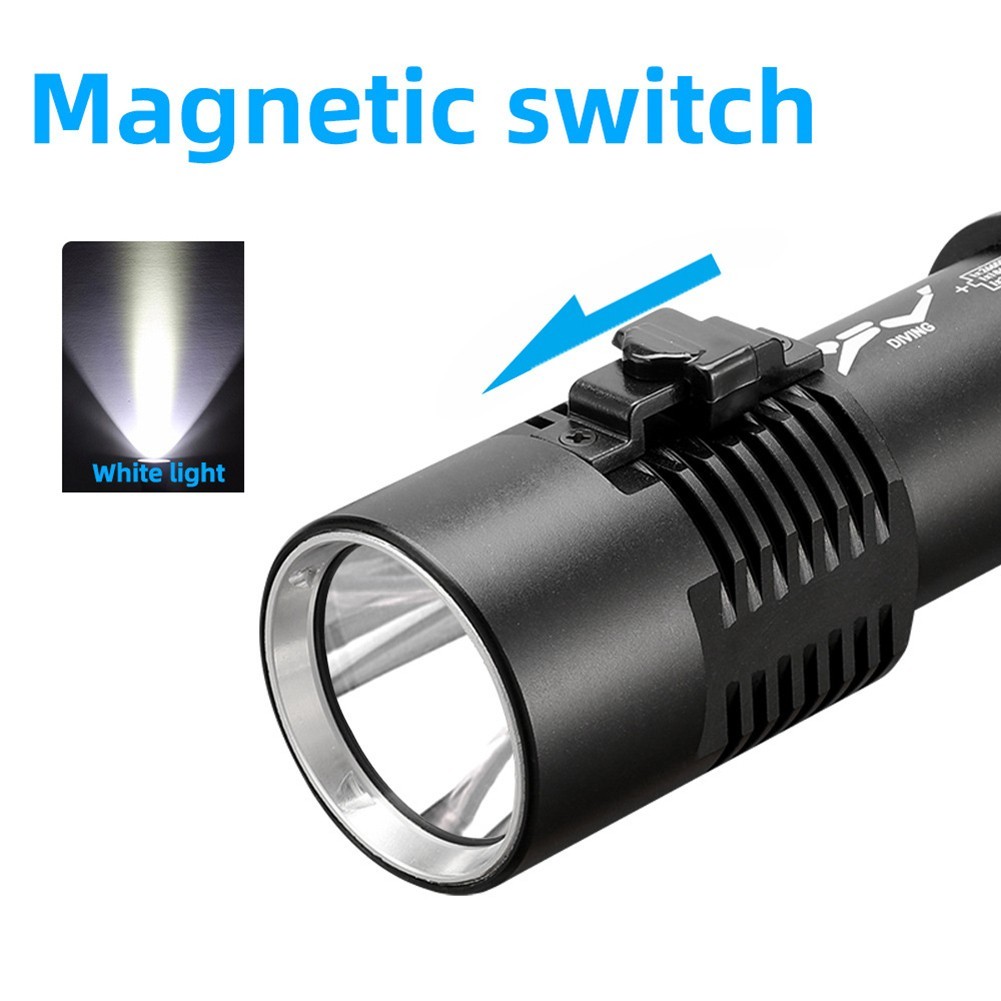 Waterproof Outdoor Scube Flashlight with P70 LED for Diving Activities