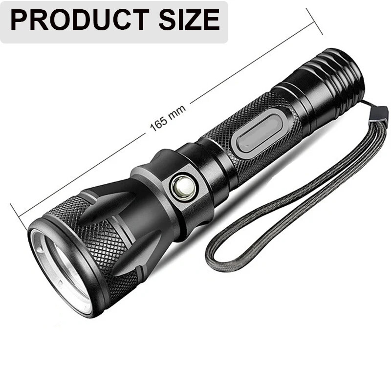 Powerful LED Diving Flashlight IPX8 Dive Lantern Underwater Torch Lighting