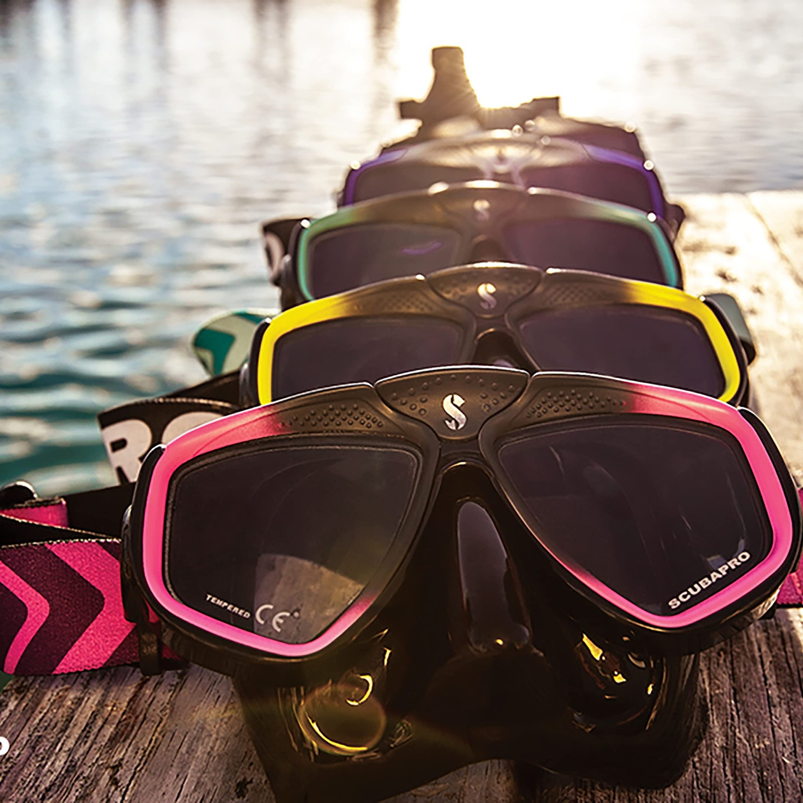 Scubapro Zoom Scuba Mask Ultra Clear Dual Lens And Lens-Change System For
