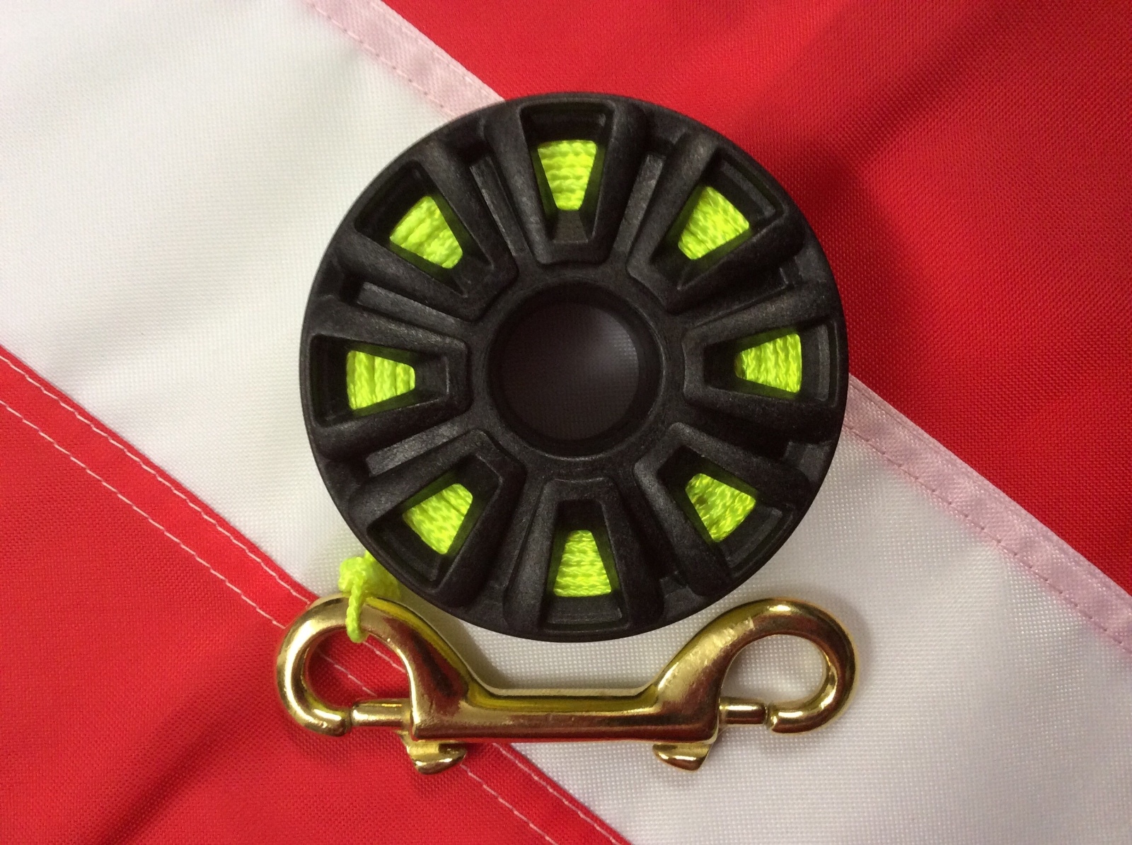DIVE REEL 100ft scuba diving equipment emergency gear tactical kit brass clip