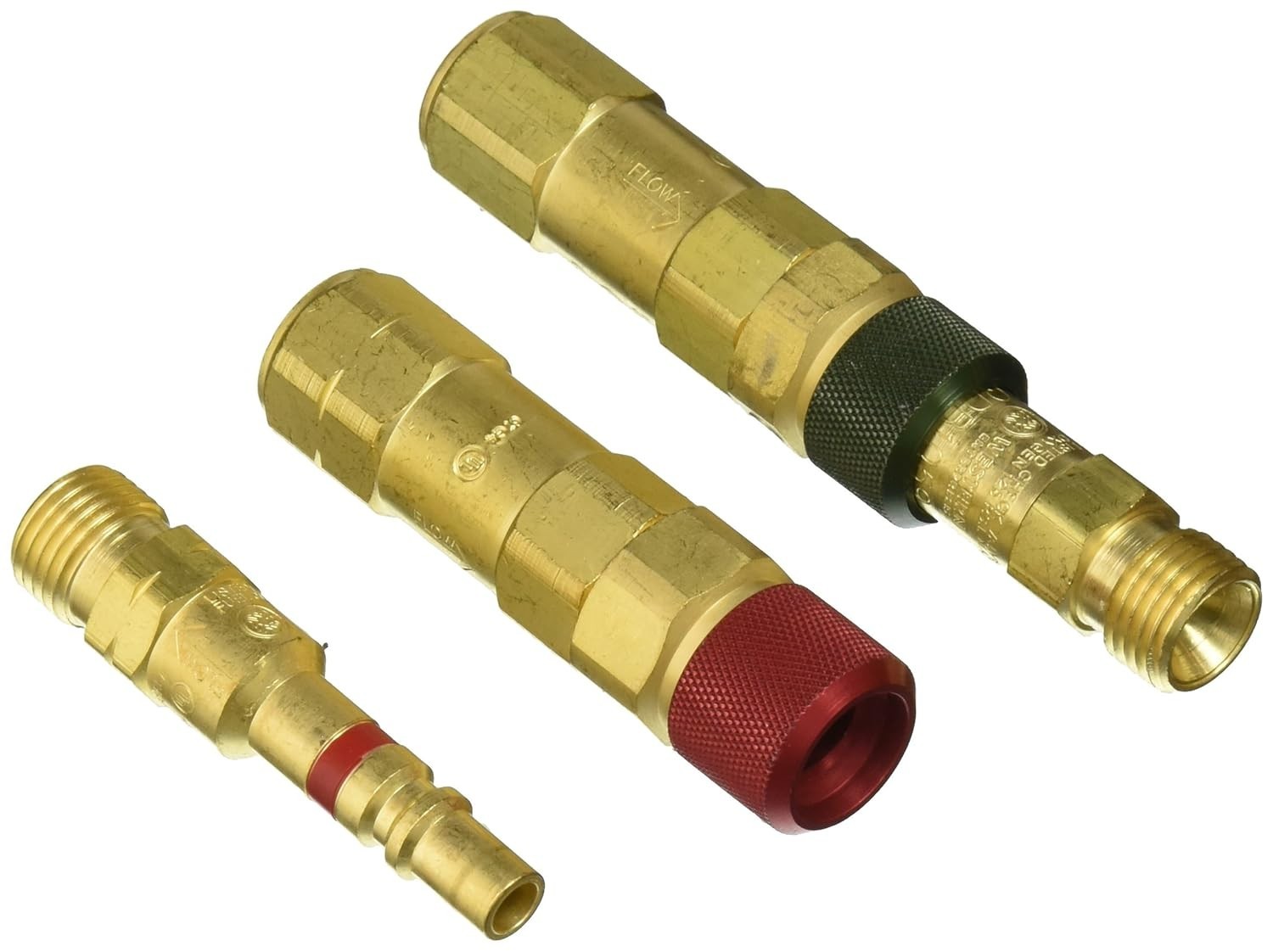 Brass Quick Connect Regulator & Hose Set with Check Valves for Safe Gas Handling