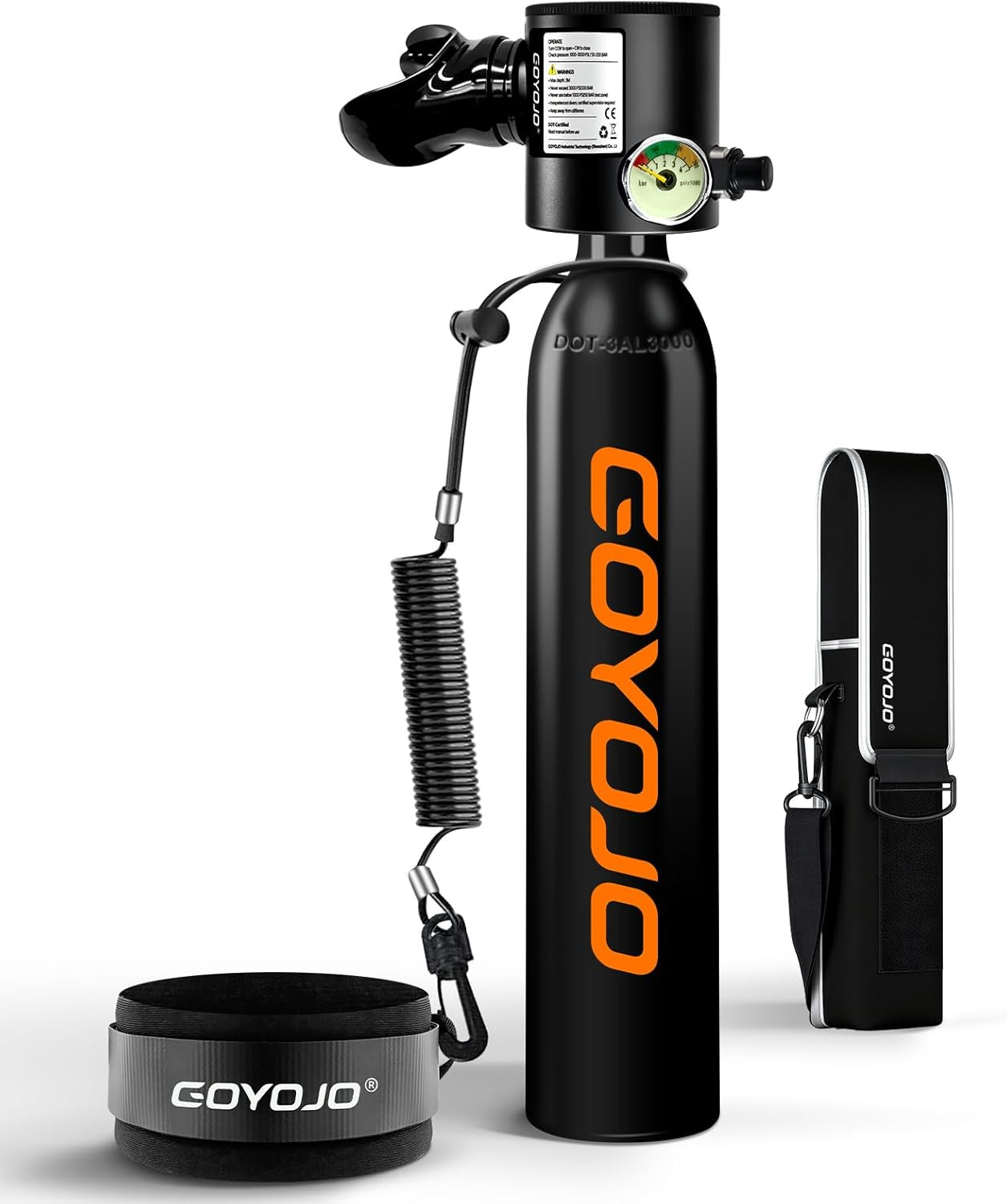 Mini Scuba Tank with DOT Certified, Portable Scuba Diving Kit with Optional Snor