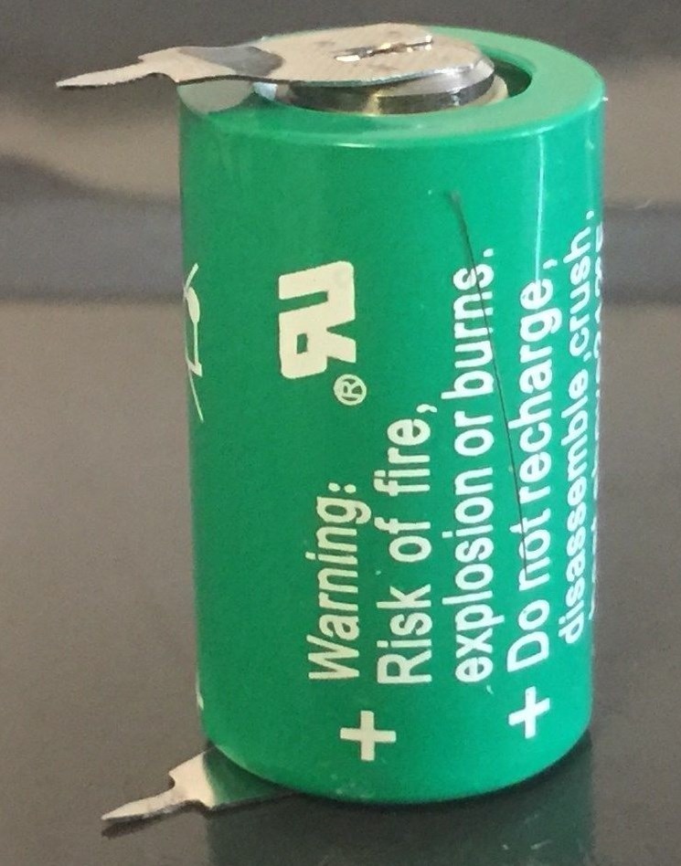 Brand New Varta CR1/2AA 3V Lithium Battery CR14250 w/ polarized solder tags