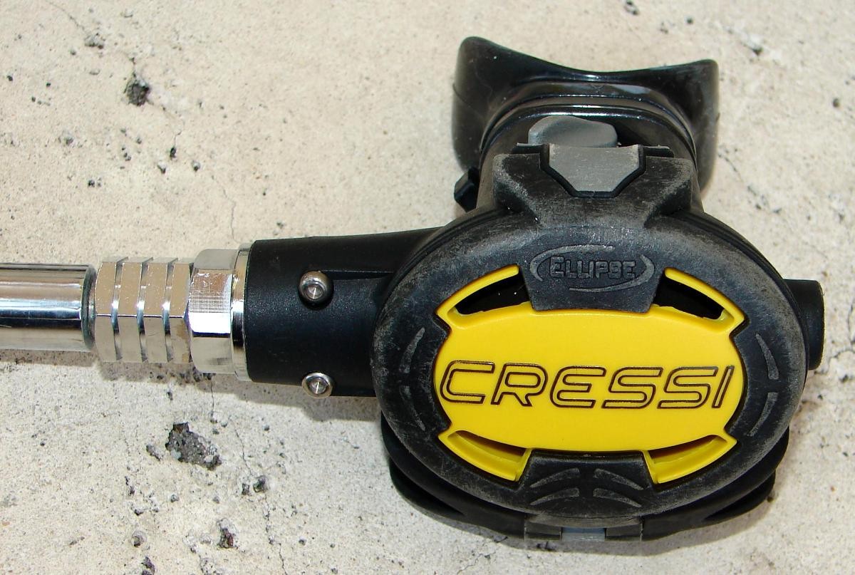 SCUBA Octopus CRESSI ELLIPSE Regulators 1st & 2nd Stage CONSOLE Computer w/BAG