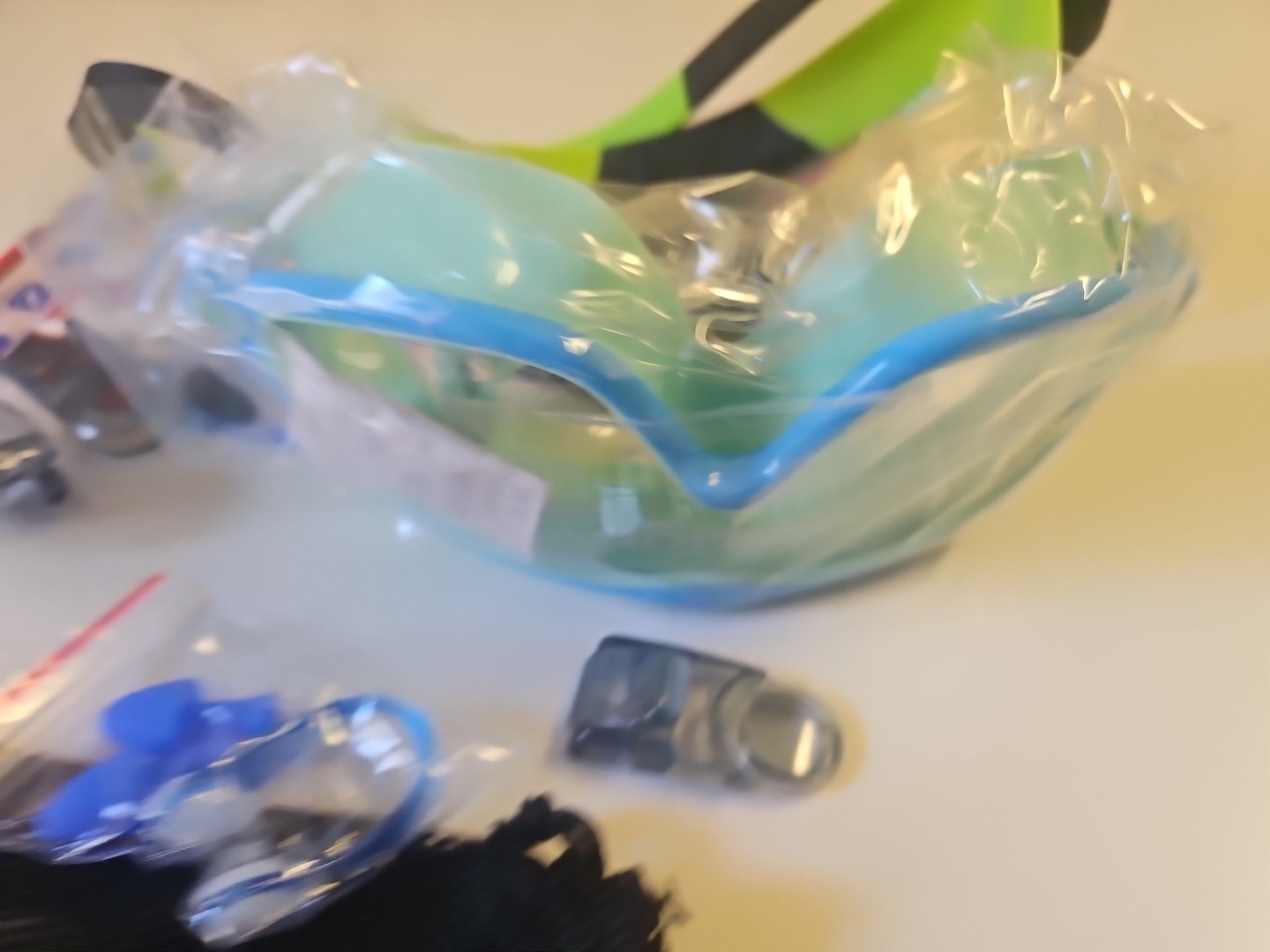 Seago Kids Diving Mask (2pcs)For Daily Swimming Light Blue & Green A28