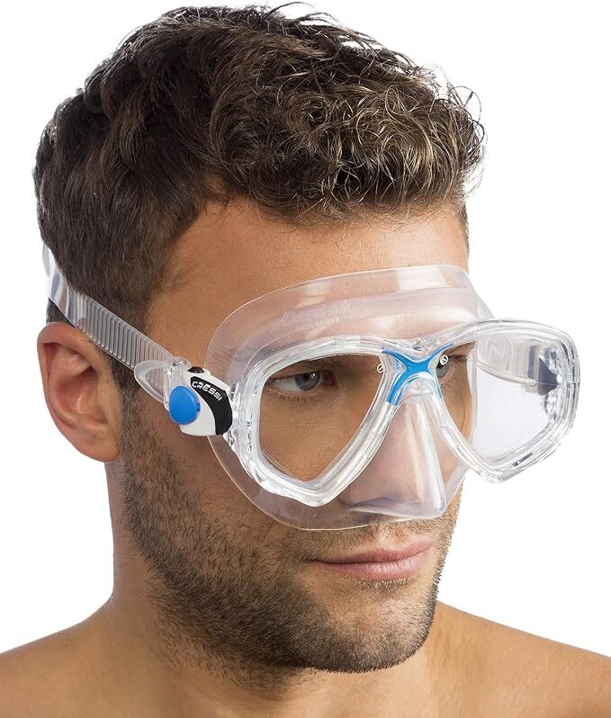 Cressi Marea Dive Mask Dual Lens Anti Fog Silicone Seal Low Volume Adult Scuba